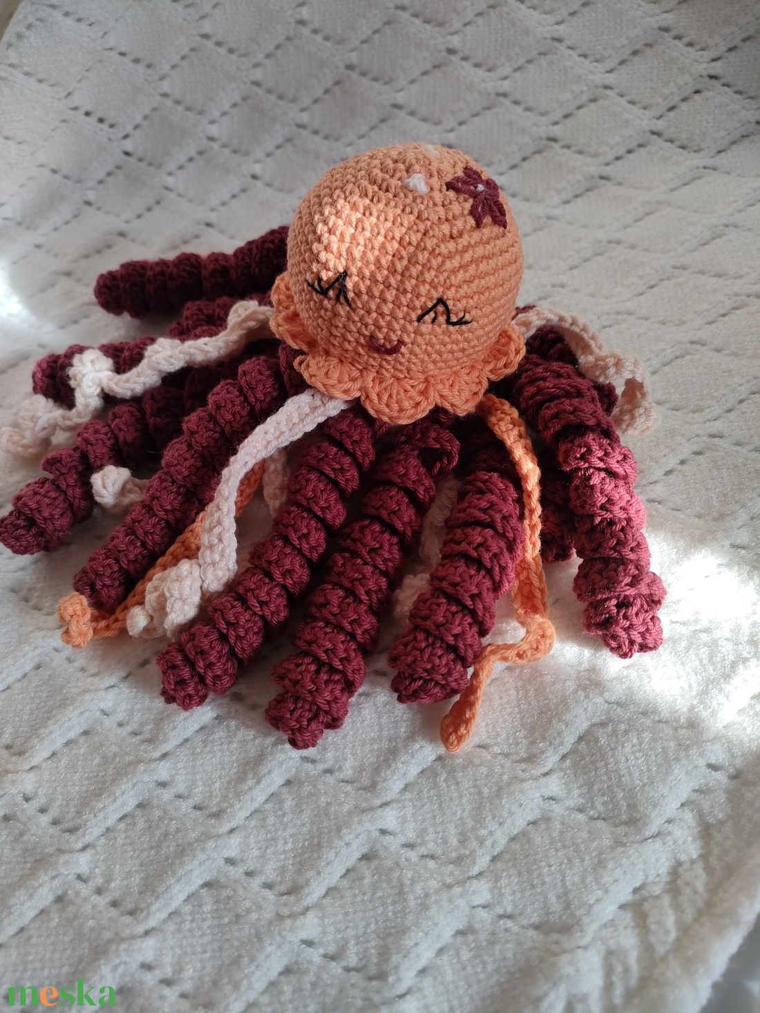 Polip - Horgolt  - játék & sport - plüssállat & játékfigura - polip, medúza - Meska.hu