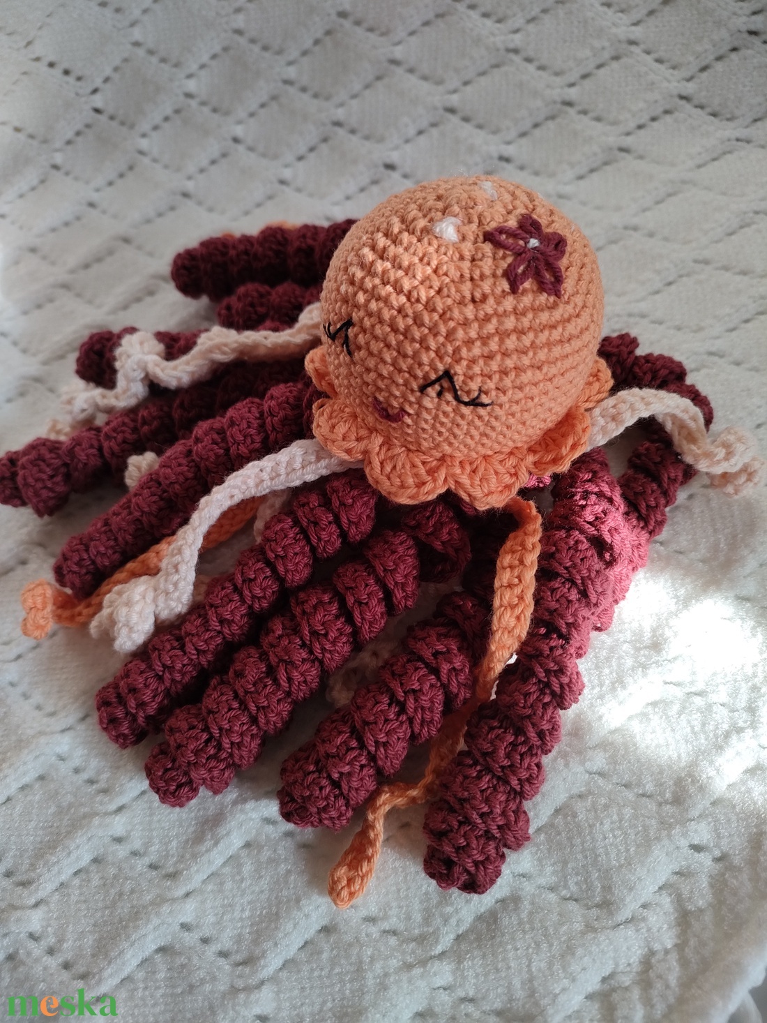 Polip - Horgolt  - játék & sport - plüssállat & játékfigura - polip, medúza - Meska.hu