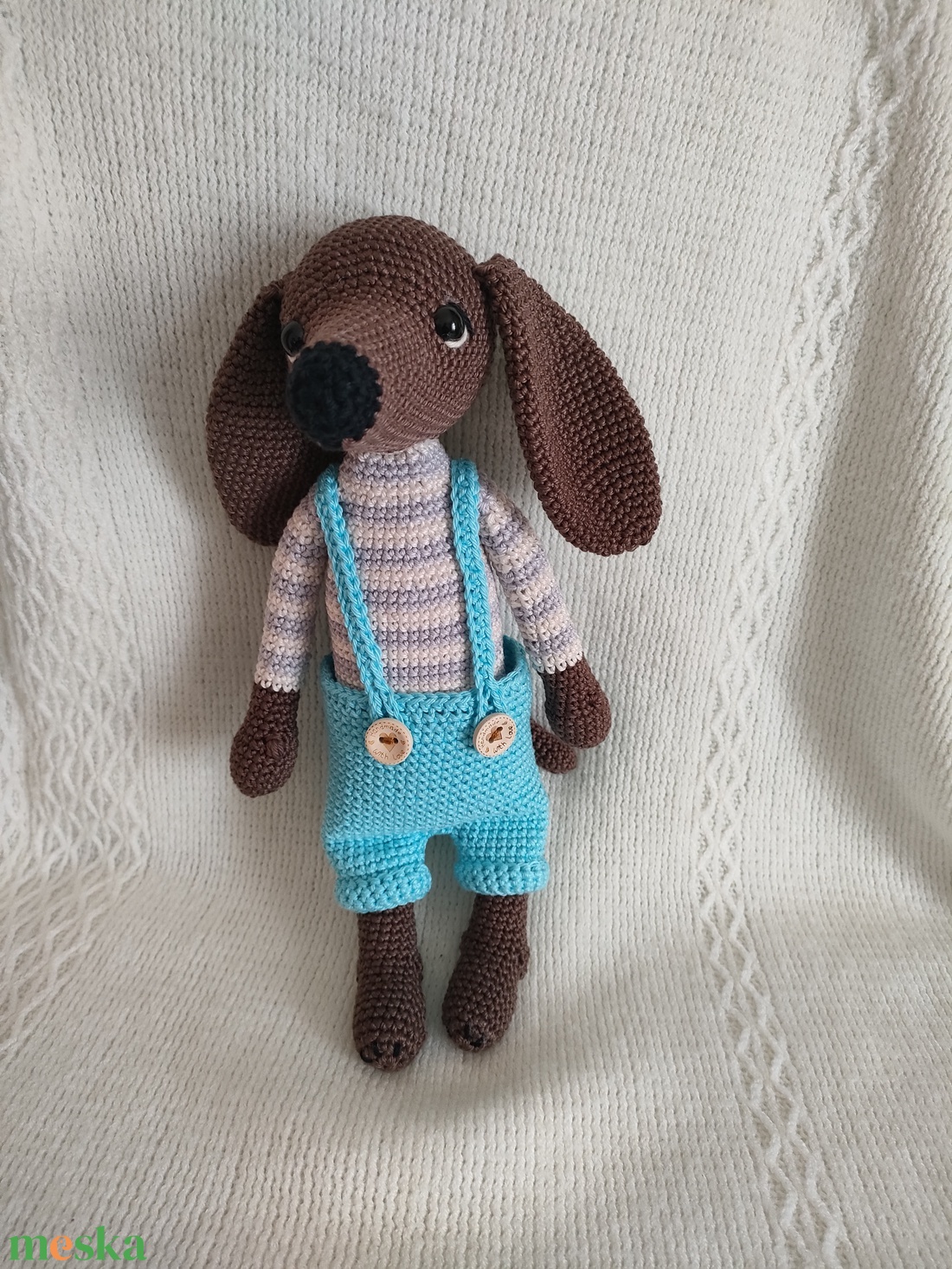 Horgolt kutya - játék & sport - plüssállat & játékfigura - kutya - Meska.hu