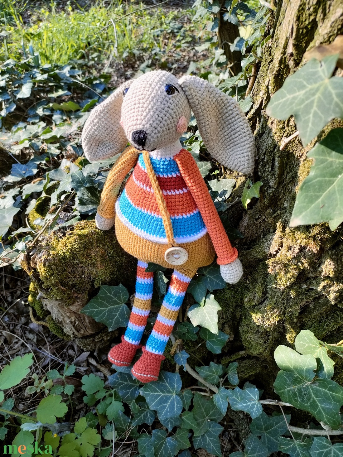 Nyúl - Horgolt - játék & sport - plüssállat & játékfigura - nyuszi - Meska.hu