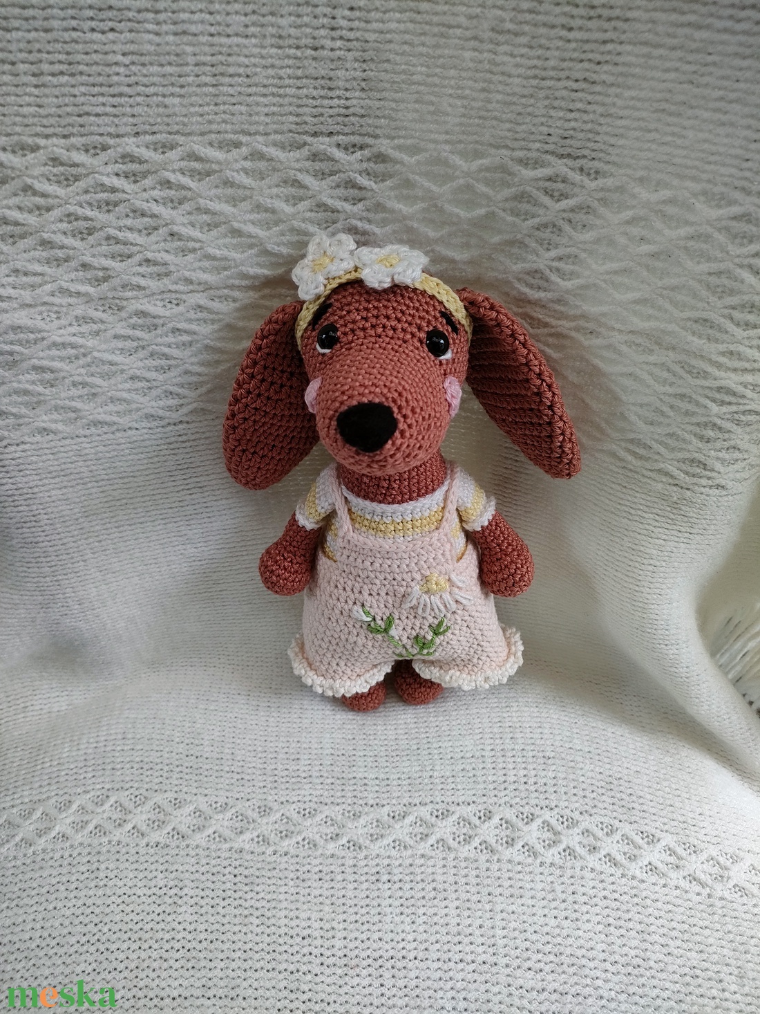 Kutyalány - Horgolt - játék & sport - plüssállat & játékfigura - kutya - Meska.hu