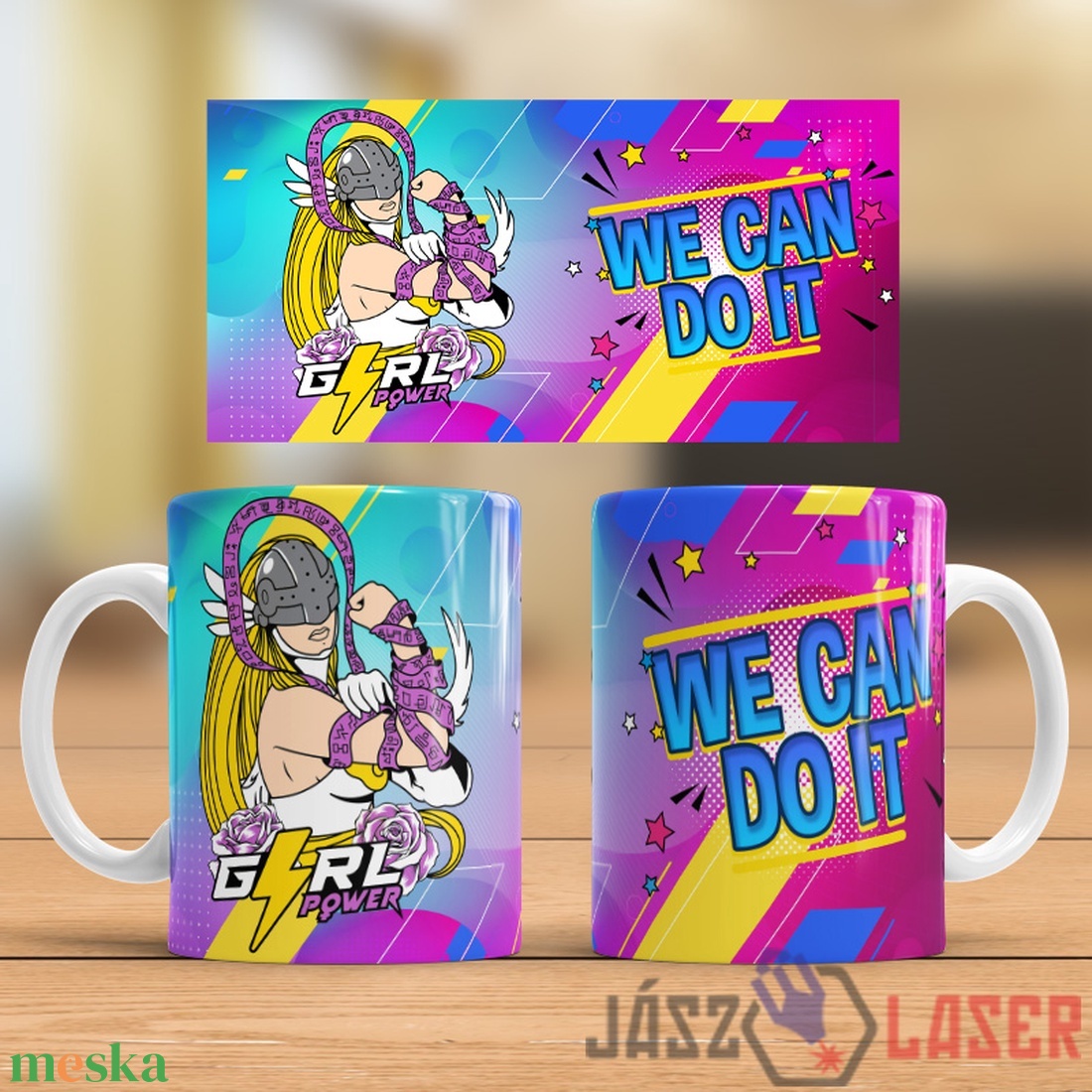 Girl Power - We Can Do It bögre #10 - otthon & lakás - konyhafelszerelés, tálalás - tálalás - bögre & csésze - Meska.hu Girl Power - We Can Do It bögre #10 - otthon & lakás - konyhafelszerelés, tálalás - tálalás - bögre & csésze - Meska.hu