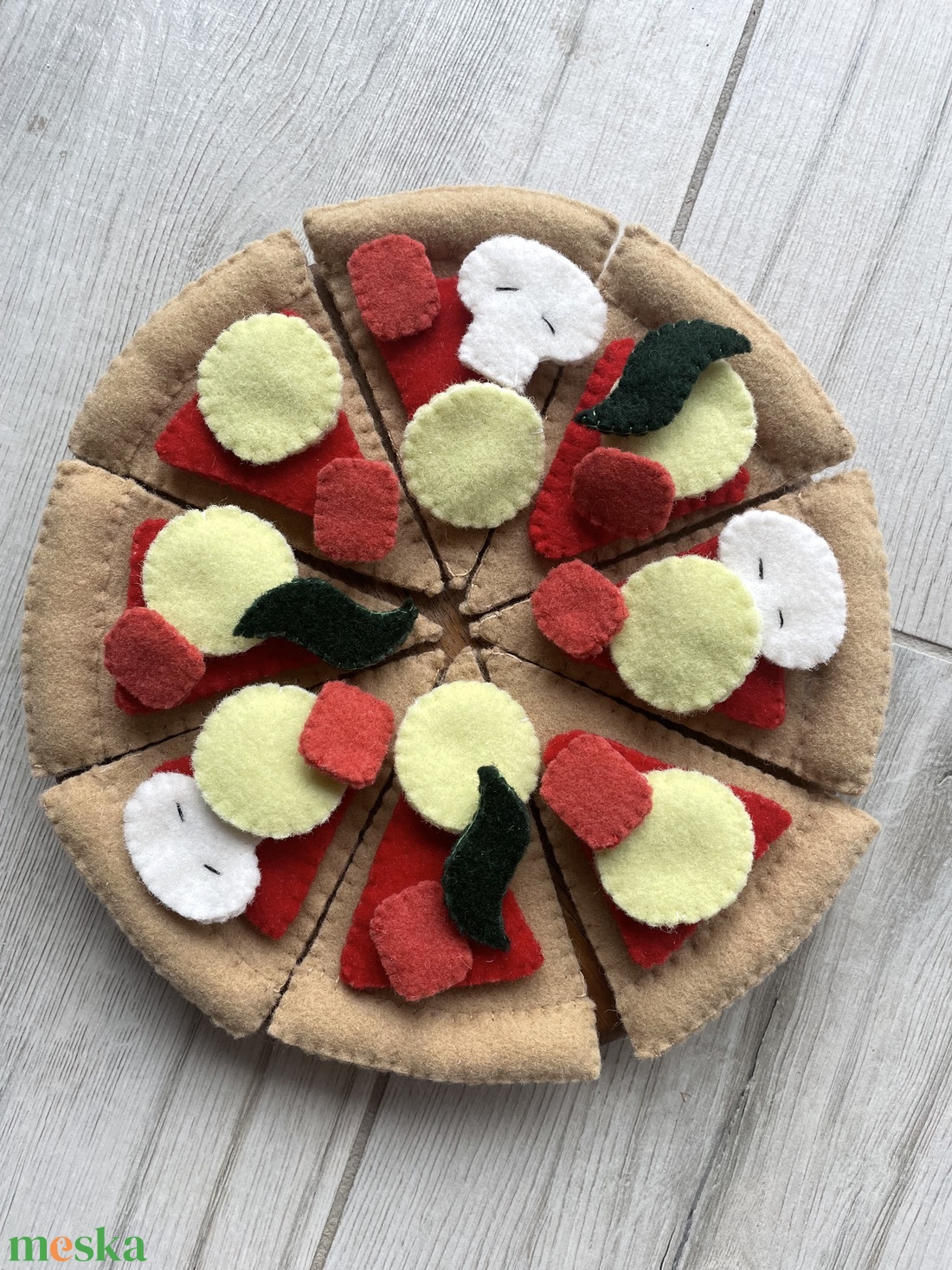 Játék pizza - játék & sport - készségfejlesztő és logikai játék - oktató játékok - Meska.hu