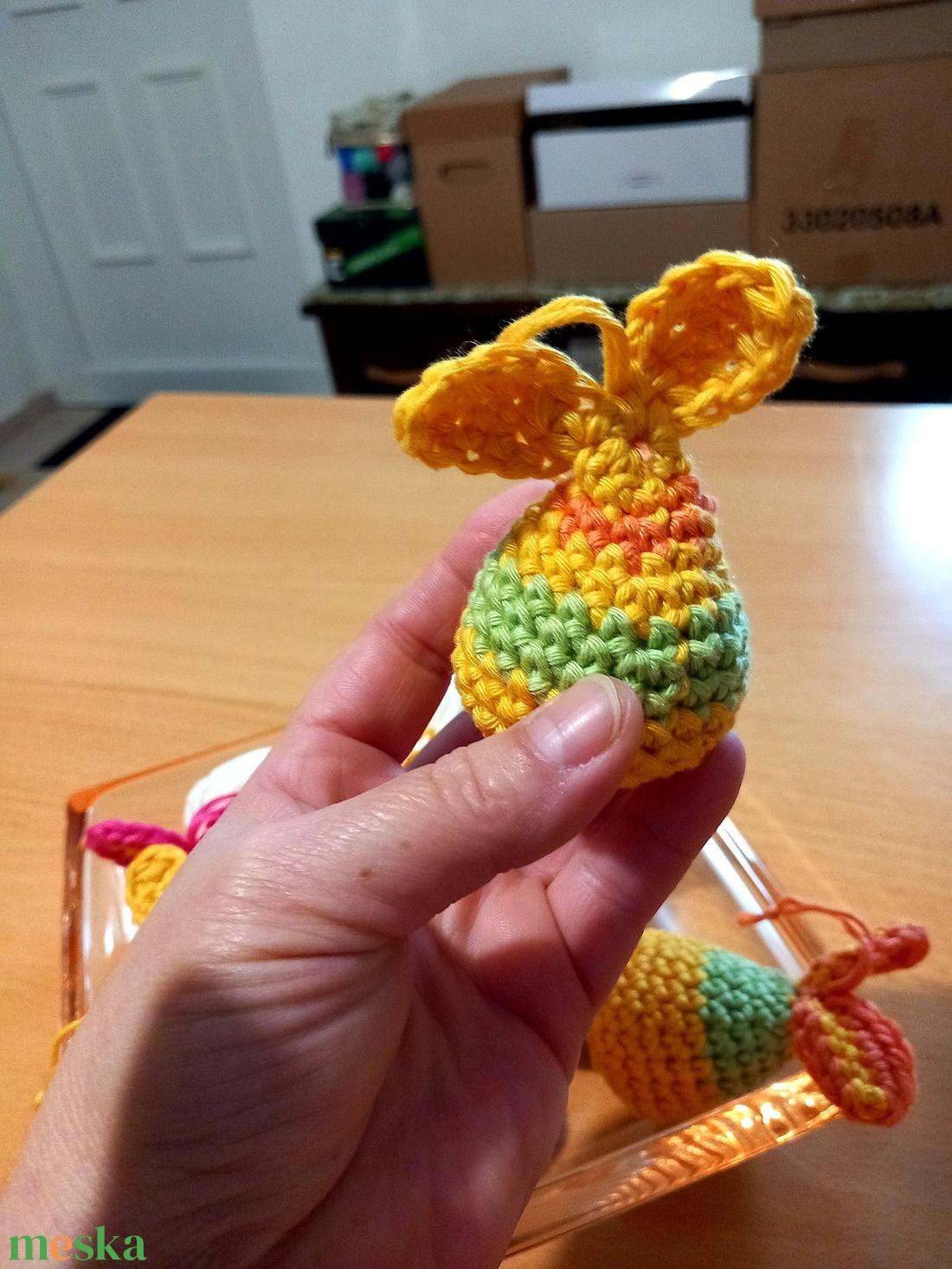 Horgolt tojás - ünnepi díszek, dekorációk - húsvéti díszek és dekorációk - húsvéti tojásfadíszek - Meska.hu