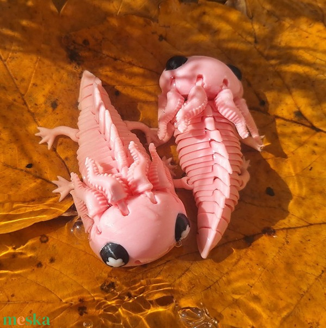 3D nyomtatott flexi Axolotl - otthon & életmód - dekoráció - dekoratív figurák és szobrok - Meska.hu