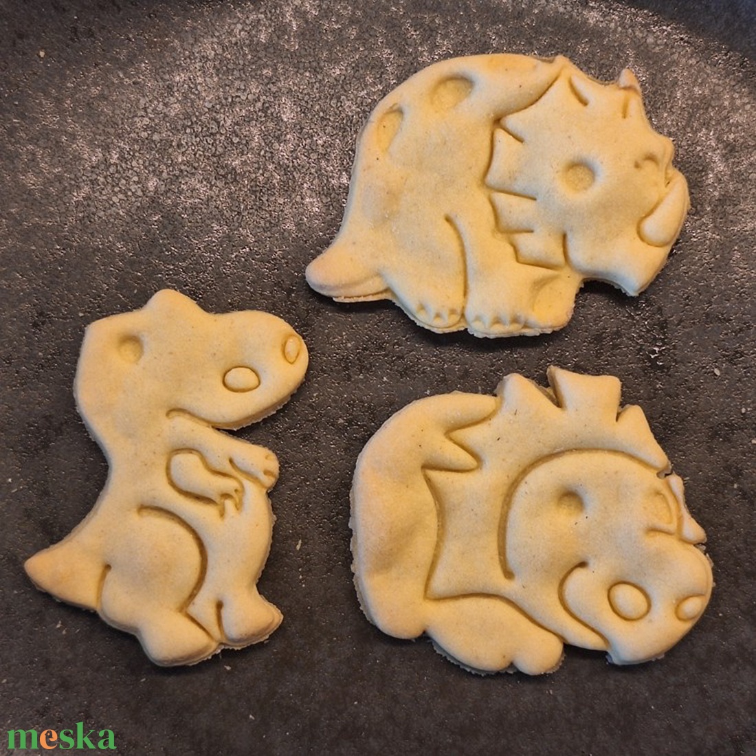 Aranyos Triceratops Sütikiszúró � Food Safe PLA - otthon & életmód - konyhafelszerelés, tálalás - sütés, főzés - sütikiszúró - Meska.hu