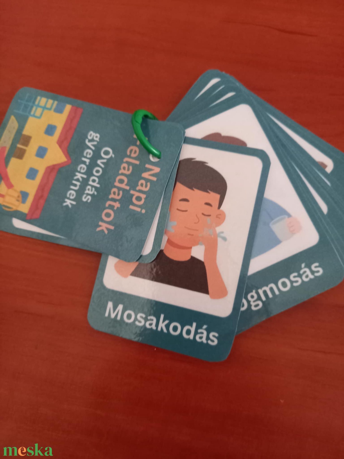 Napi rutin kialakítását segítő oktató kártyák óvoda - játék & sport - táblajáték és kártyajáték - kártya - Meska.hu