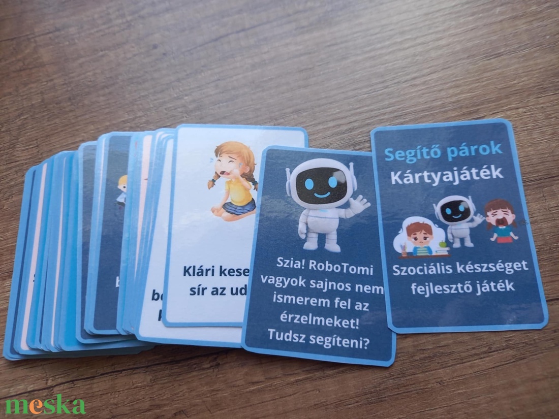 Szociális készséget fejlesztő kártyajáték oktatójáték 7+ - játék & sport - táblajáték és kártyajáték - kártya - Meska.hu