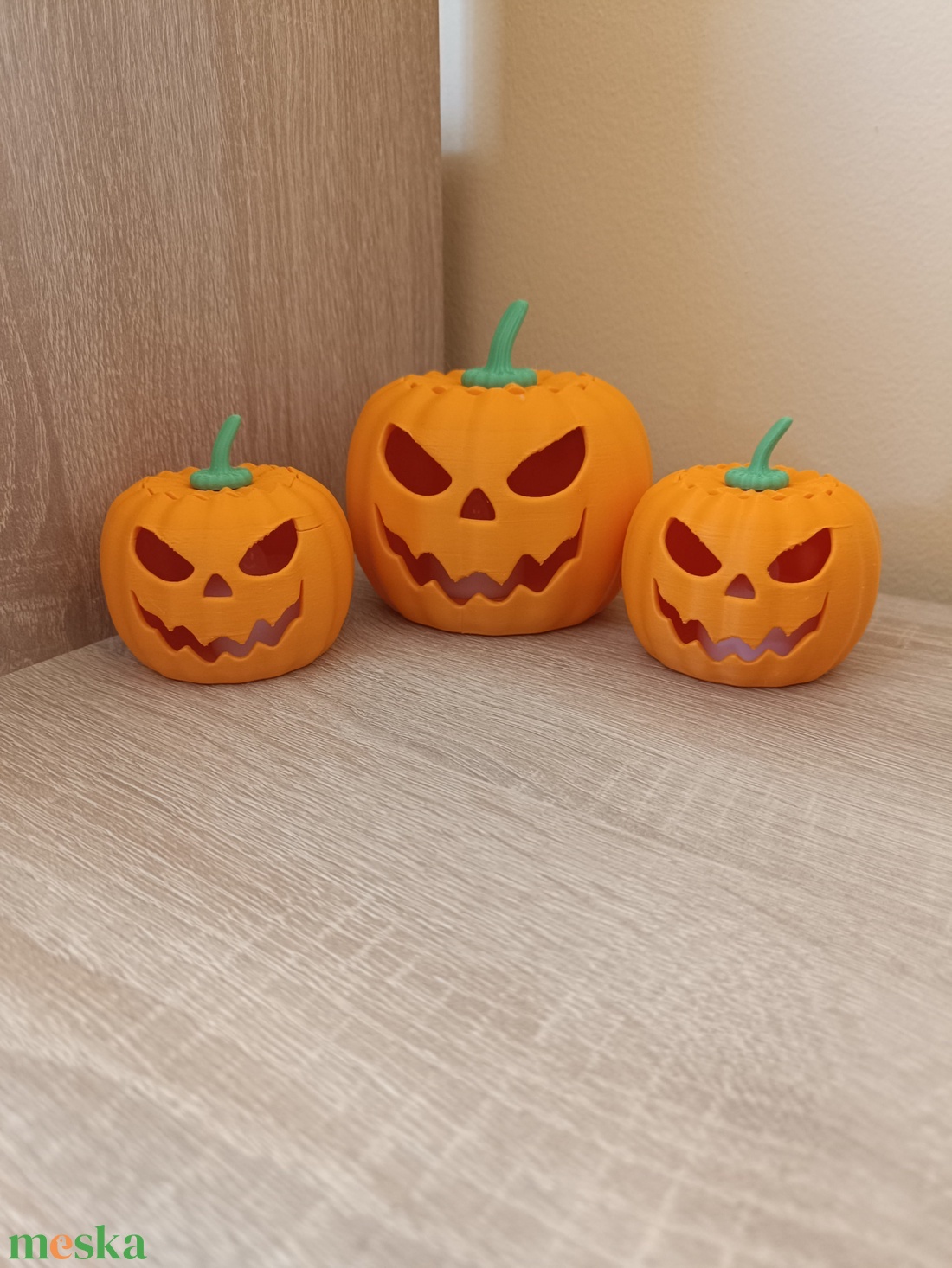Halloween tök lámpás Kicsi - kellékek & szerszámok - dekorációs kellékek - őszi dekor - őszi dekortök - Meska.hu