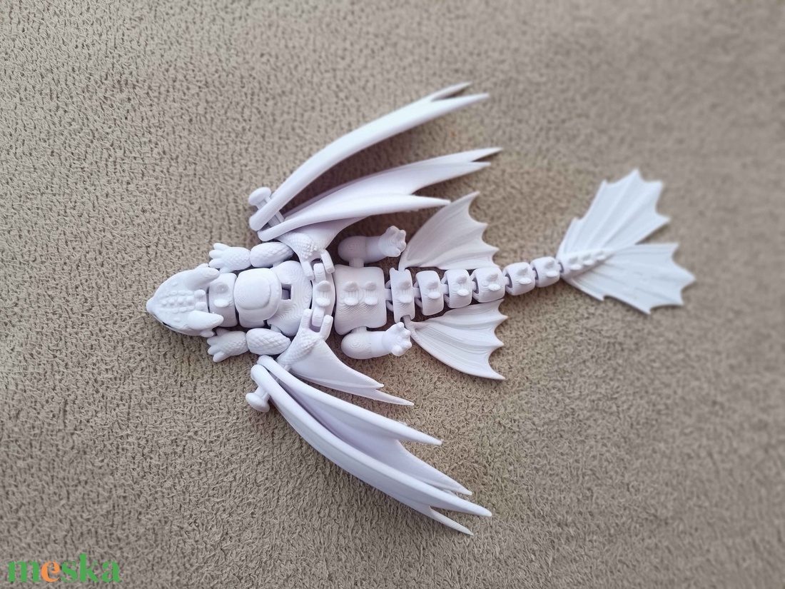 Éjfúria  Fogatlan artikulált sárkány figura - játék & sport - plüssállat & játékfigura - más figura - Meska.hu