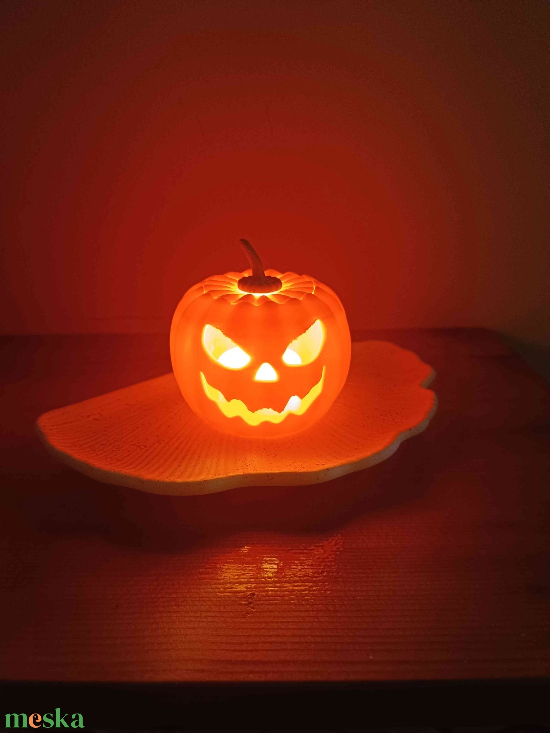 Halloween tök lámpás Kicsi - kellékek & szerszámok - dekorációs kellékek - őszi dekor - őszi dekortök - Meska.hu