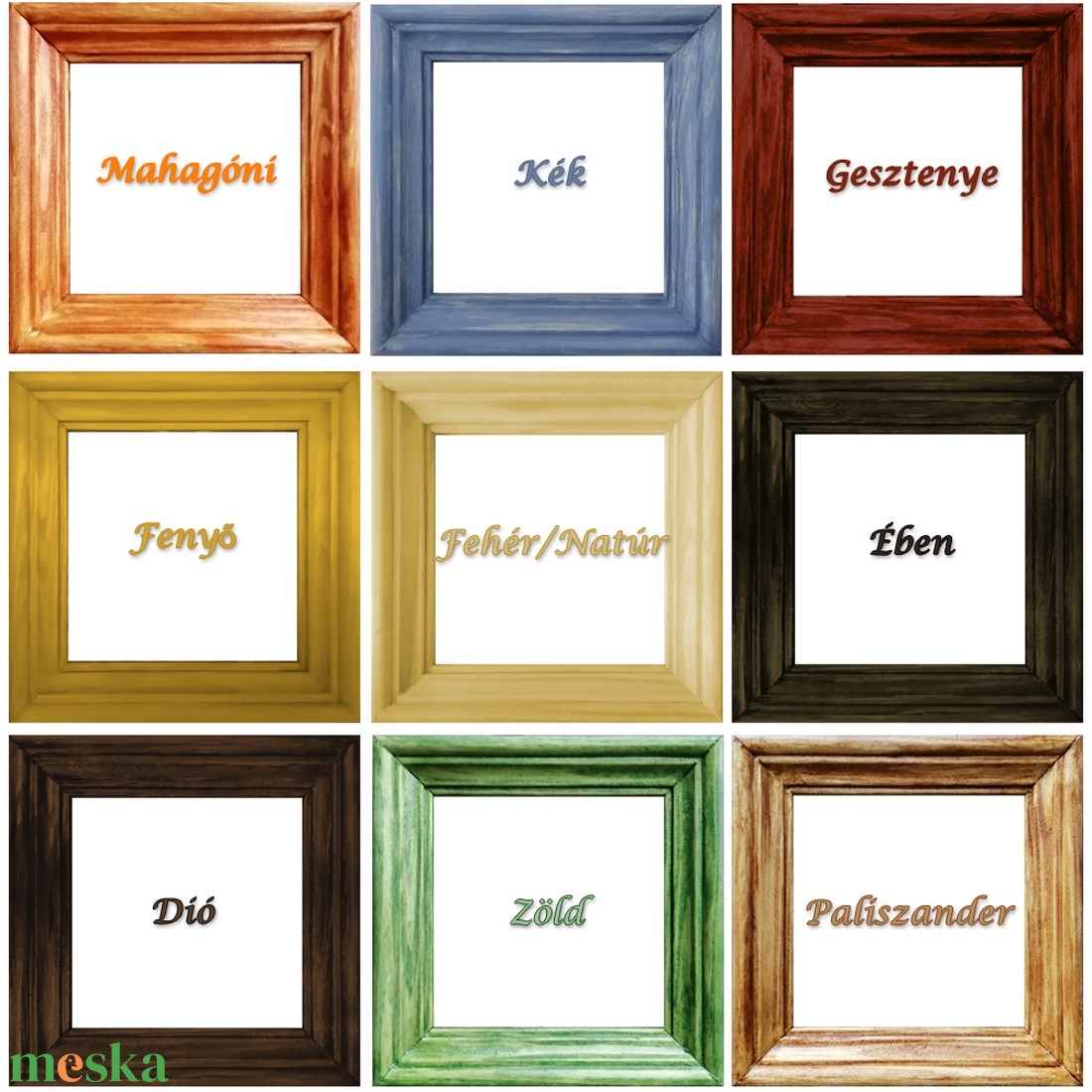 Guttata, Őszapó, Lombjáró vagy Poszáta - Mini-kép színes fa képkerettel - otthon & életmód - dekoráció - kép & falikép - kép & falikép - Meska.hu