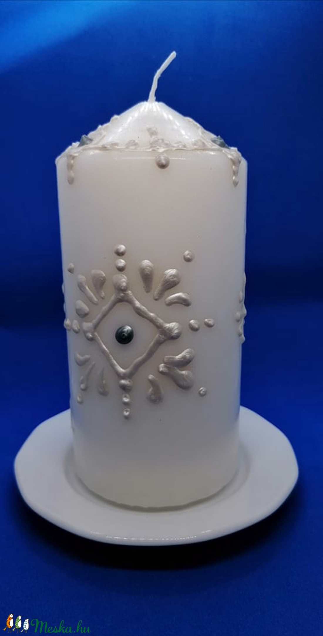 Kézzel festett gyertya - otthon & életmód - gyertya, illat, aroma - gyertya - Meska.hu