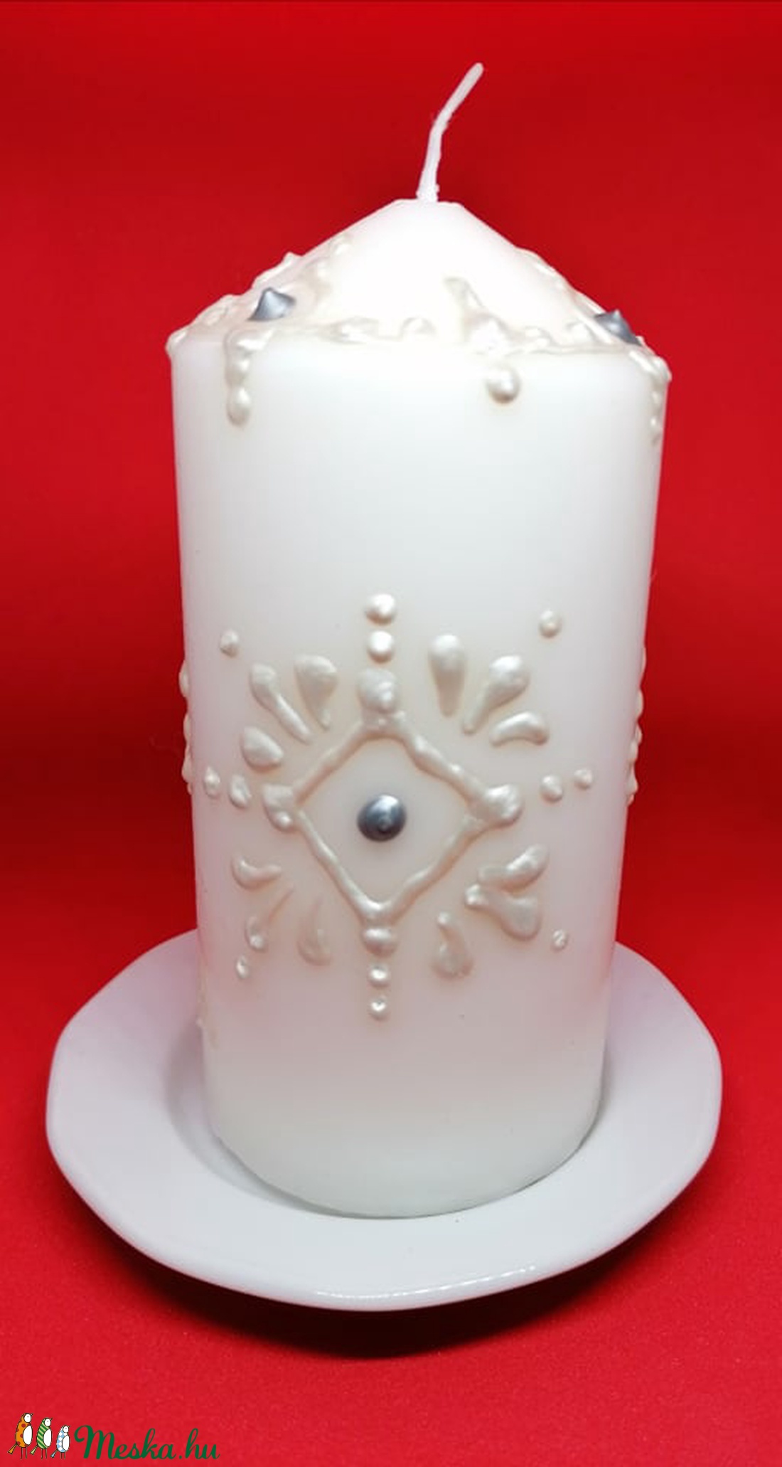 Kézzel festett gyertya - otthon & életmód - gyertya, illat, aroma - gyertya - Meska.hu