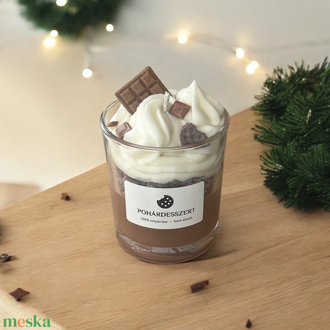 Süti gyertya - karácsony - karácsonyi lakásdekoráció - karácsonyi illatgyertya, mécses - Meska.hu