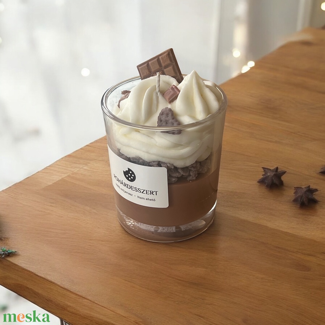 Süti gyertya - karácsony - karácsonyi lakásdekoráció - karácsonyi illatgyertya, mécses - Meska.hu