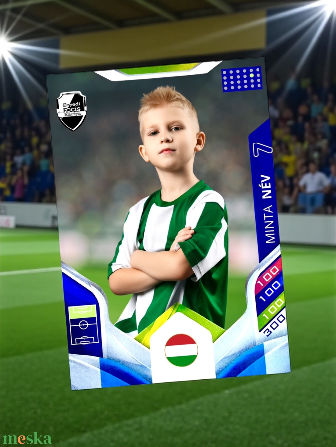 Egyedi fényképes focis kártya - játék & sport - táblajáték és kártyajáték - kártya - Meska.hu