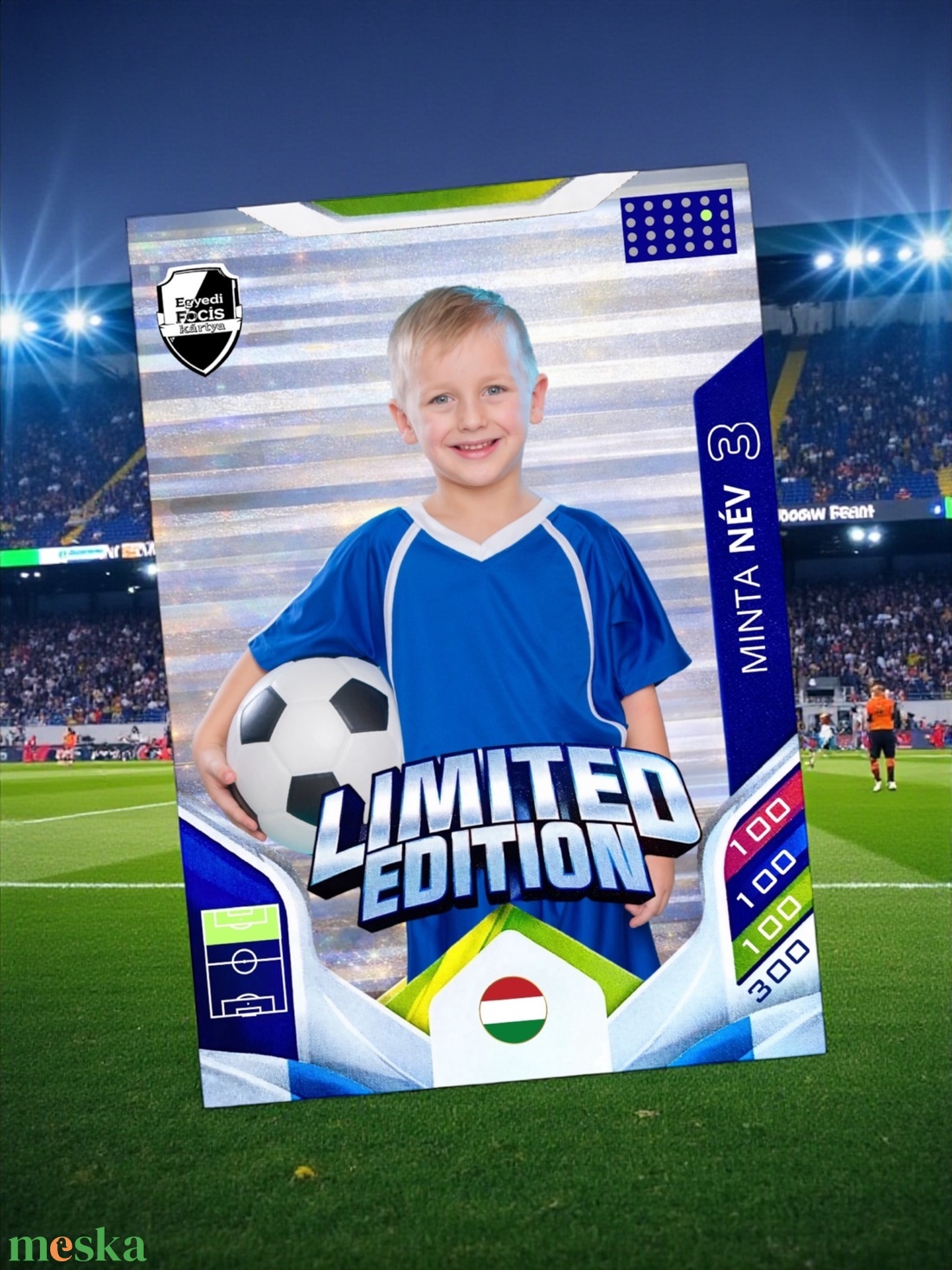 Egyedi fényképes focis kártya - játék & sport - táblajáték és kártyajáték - kártya - Meska.hu