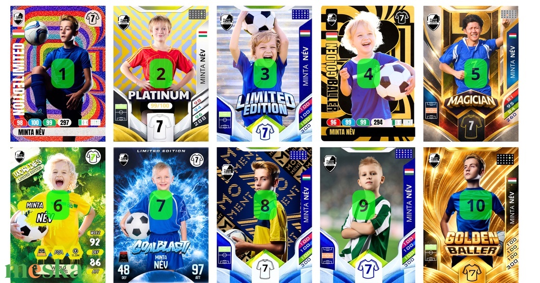 Egyedi Focis kártya - játék & sport - táblajáték és kártyajáték - kártya - Meska.hu