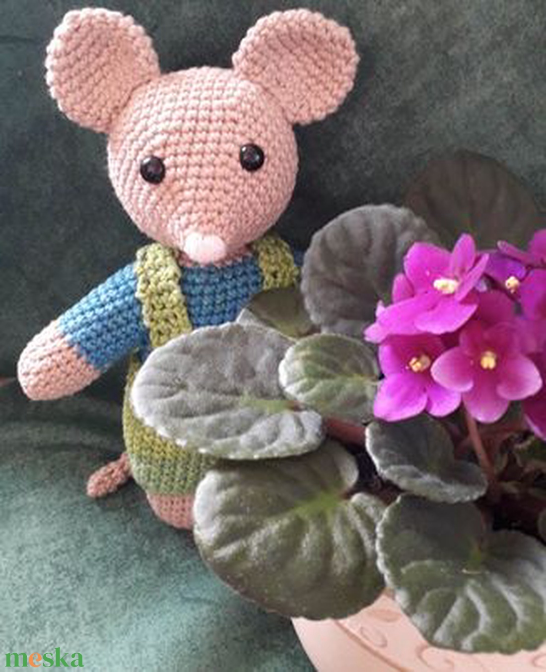 Brúnó egérke - horgolt (amigurumi) játék - játék & sport - plüssállat & játékfigura - egér - Meska.hu Brúnó egérke - horgolt (amigurumi) játék - játék & sport - plüssállat & játékfigura - egér - Meska.hu