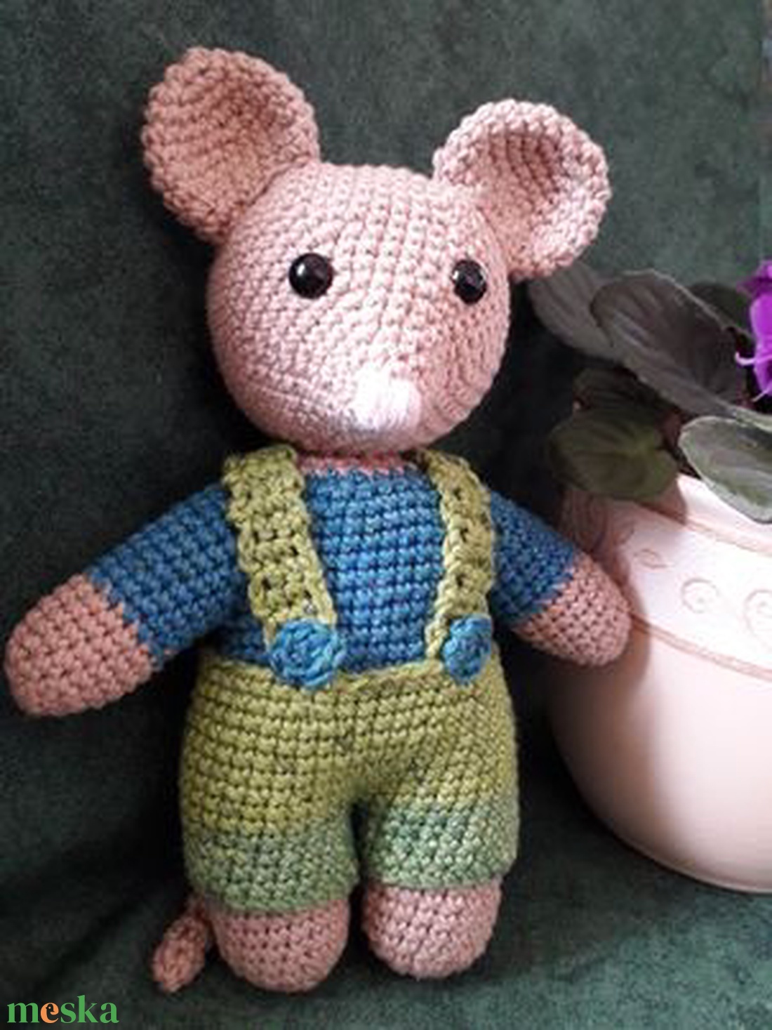 Brúnó egérke - horgolt (amigurumi) játék - játék & sport - plüssállat & játékfigura - egér - Meska.hu Brúnó egérke - horgolt (amigurumi) játék - játék & sport - plüssállat & játékfigura - egér - Meska.hu