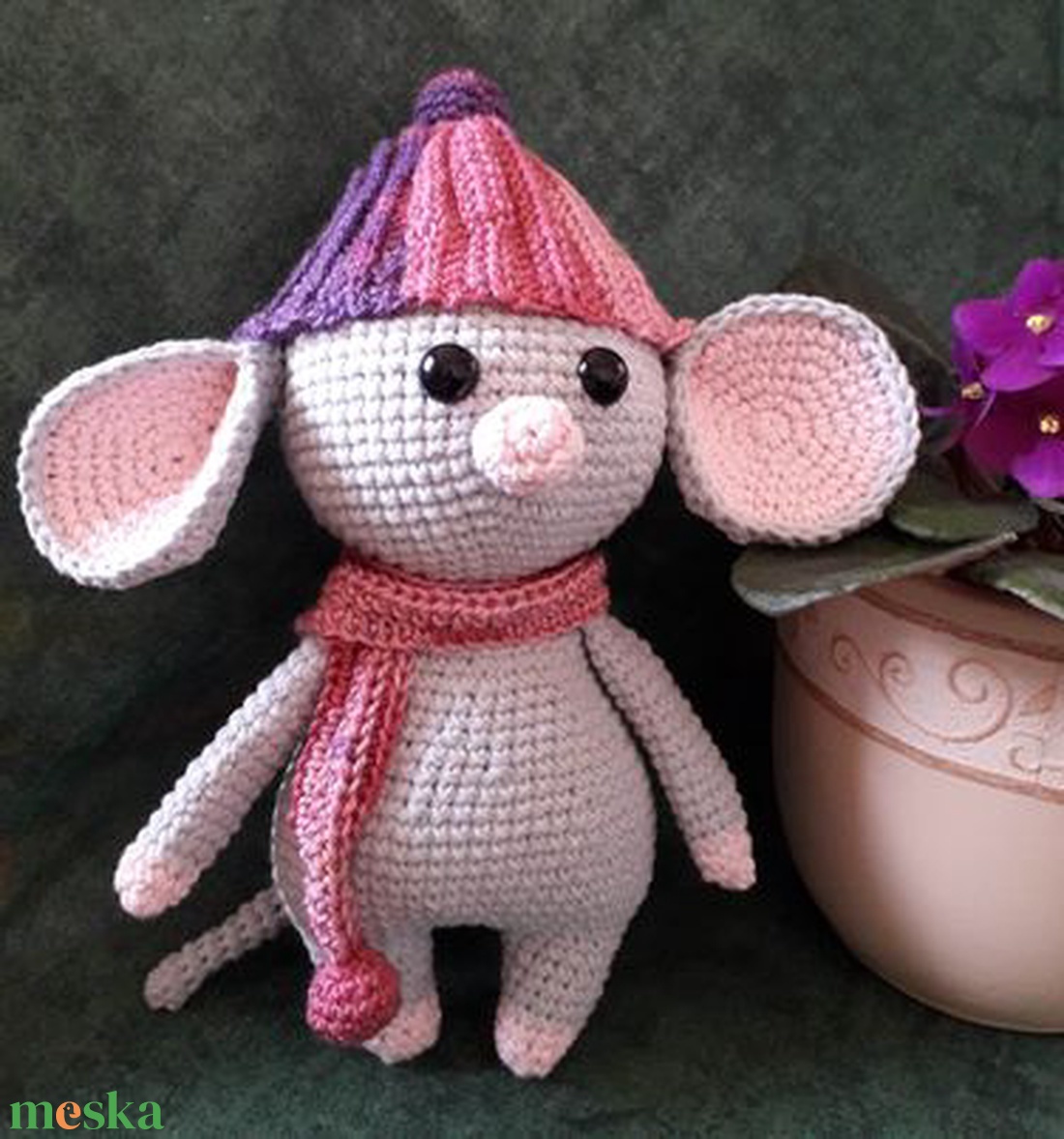 Teodóra egérke - horgolt (amigurumi) játék - játék & sport - plüssállat & játékfigura - egér - Meska.hu Teodóra egérke - horgolt (amigurumi) játék - játék & sport - plüssállat & játékfigura - egér - Meska.hu
