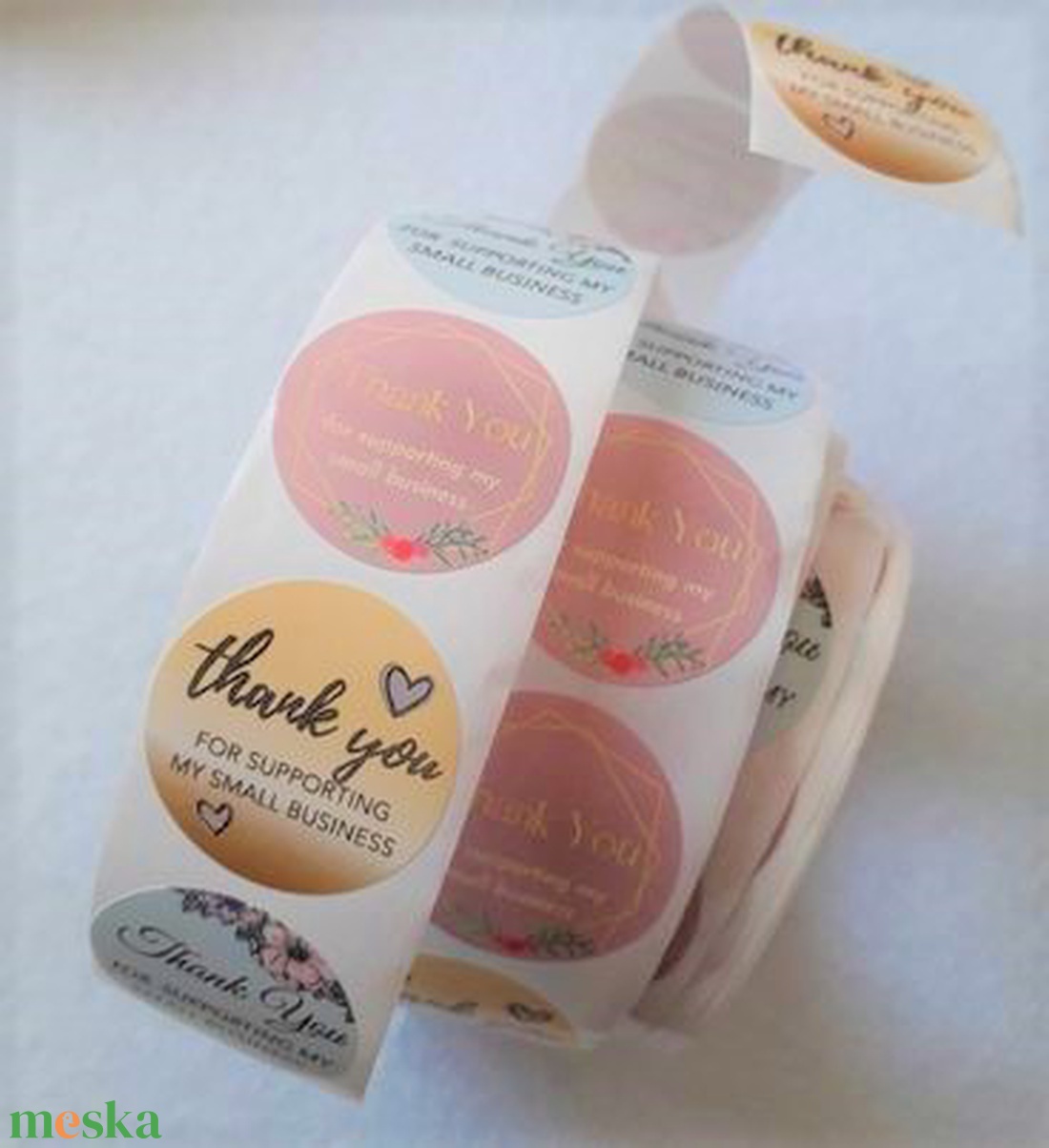 Thank you for supporting my small business feliratos matrica - 10 db/csomag (3020) - kellékek & szerszámok - dekorációs kellékek - egyéb kellékek - Meska.hu