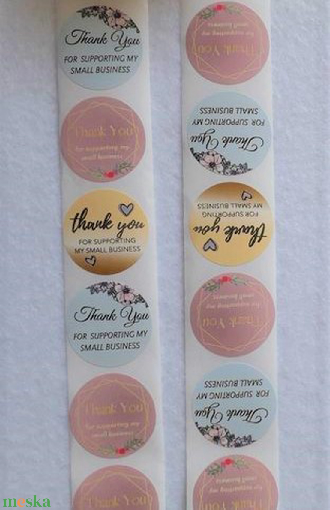 Thank you for supporting my small business feliratos matrica - 10 db/csomag (3020) - kellékek & szerszámok - dekorációs kellékek - egyéb kellékek - Meska.hu