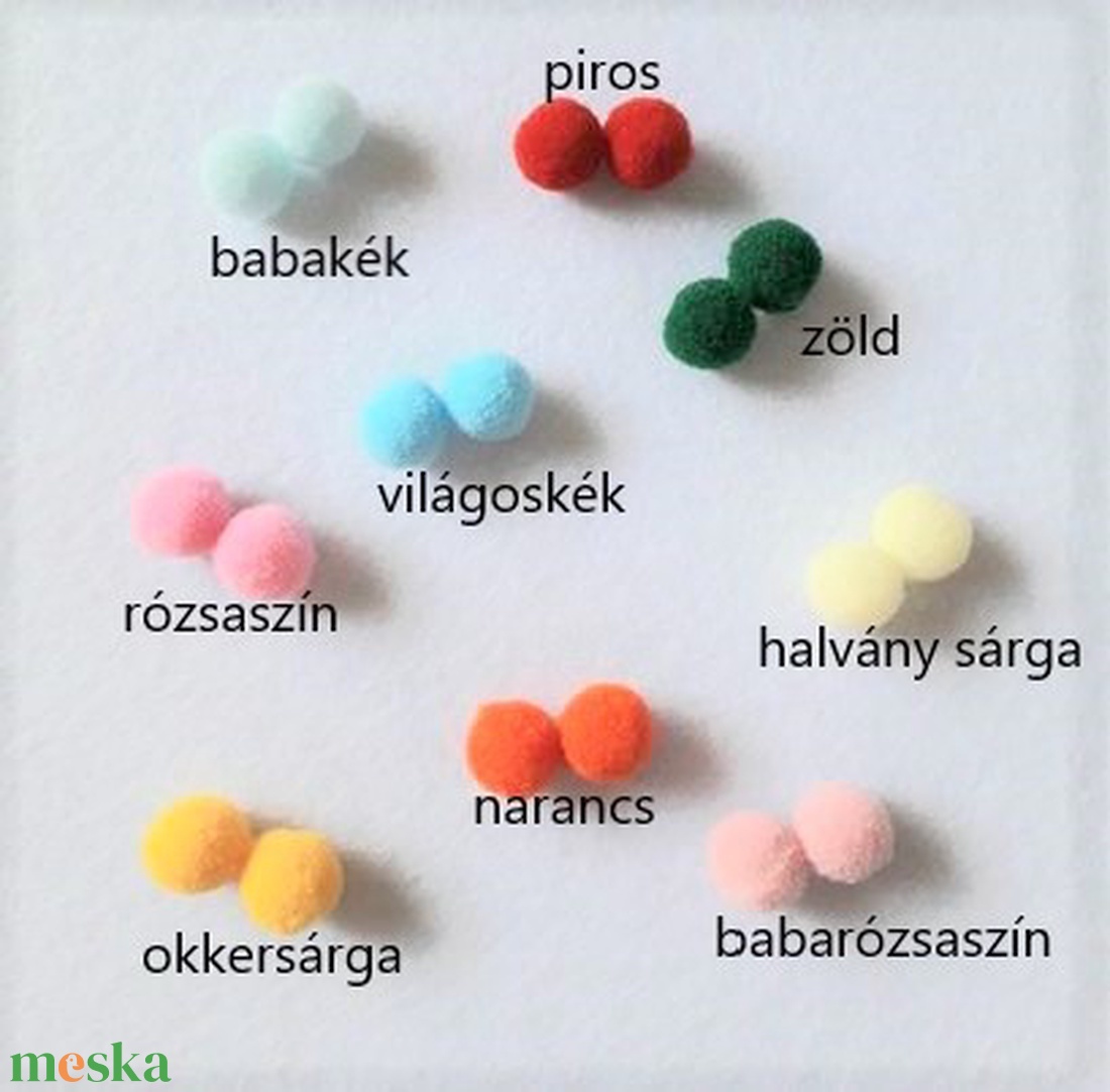 Pompom - 18 színben (2993) - kellékek & szerszámok - gyöngyfűzés kellékek - egyéb alkatrész - Meska.hu Pompom - 18 színben (2993) - kellékek & szerszámok - gyöngyfűzés kellékek - egyéb alkatrész - Meska.hu