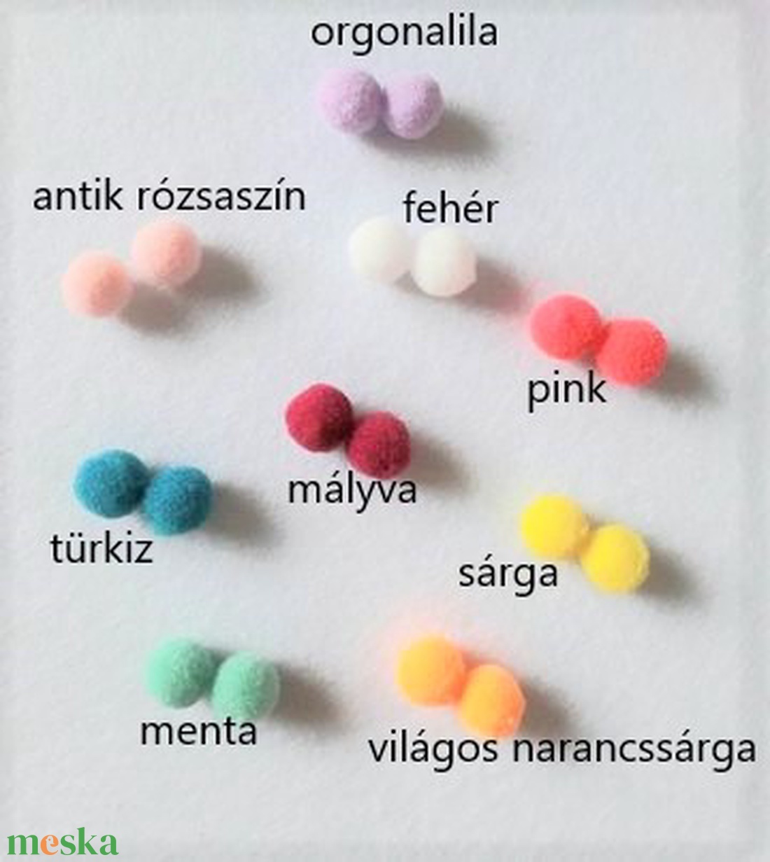 Pompom - 18 színben (2993) - kellékek & szerszámok - gyöngyfűzés kellékek - egyéb alkatrész - Meska.hu Pompom - 18 színben (2993) - kellékek & szerszámok - gyöngyfűzés kellékek - egyéb alkatrész - Meska.hu