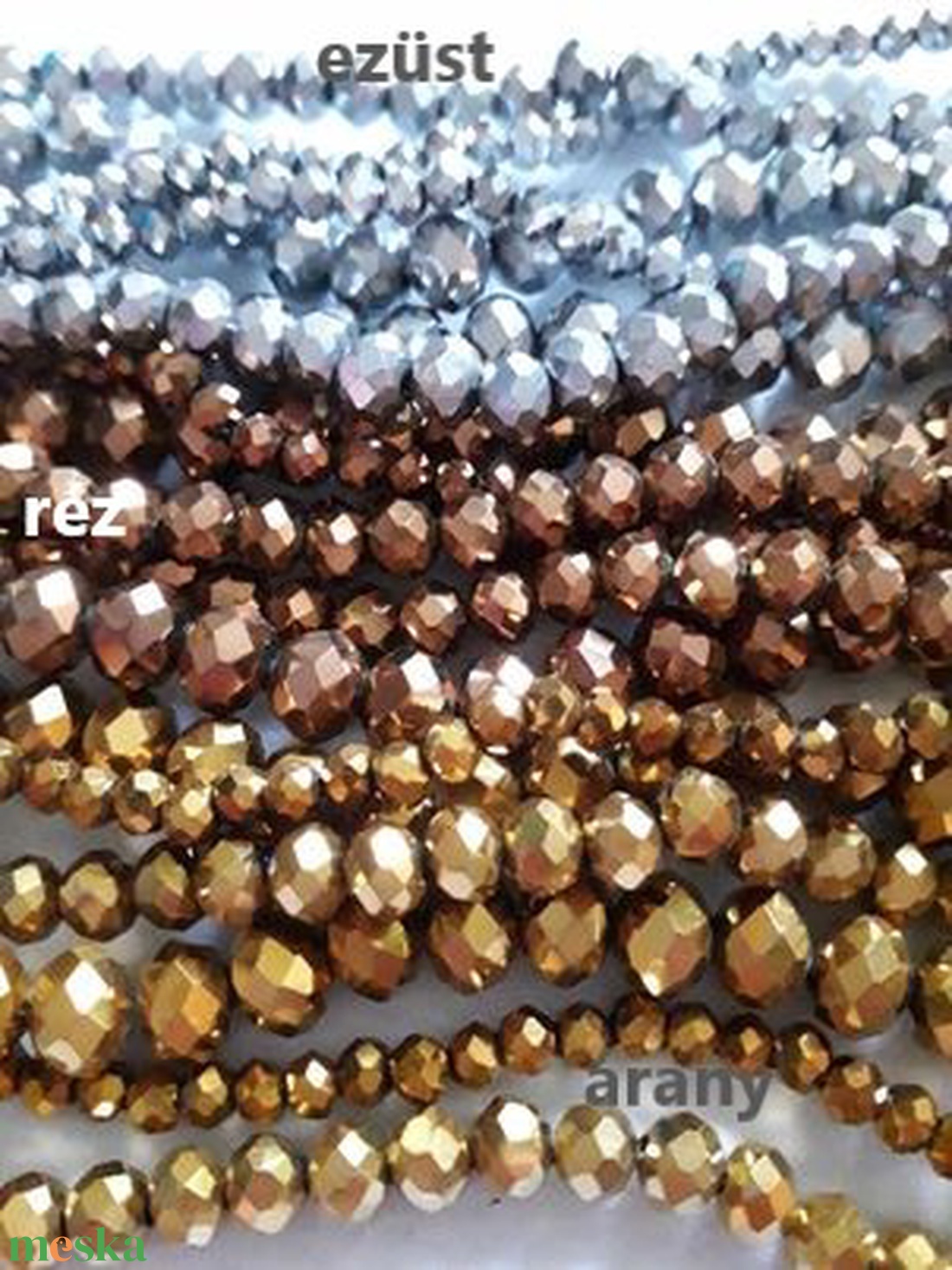 Rondell / donut / fánk alakú üveggyöngy 13 színben - 8x6 mm (1204) - kellékek & szerszámok - gyöngyfűzés kellékek - üveggyöngy - Meska.hu Rondell / donut / fánk alakú üveggyöngy 13 színben - 8x6 mm (1204) - kellékek & szerszámok - gyöngyfűzés kellékek - üveggyöngy - Meska.hu