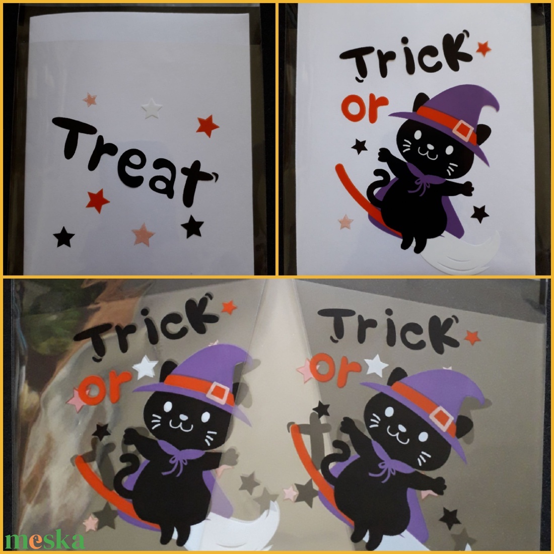 Ajándékzacskó Halloweenre, mindkét oldalán mintával - 13 x 10 cm (1451) - kellékek & szerszámok - dekorációs kellékek - egyéb kellékek - Meska.hu Ajándékzacskó Halloweenre, mindkét oldalán mintával - 13 x 10 cm (1451) - kellékek & szerszámok - dekorációs kellékek - egyéb kellékek - Meska.hu
