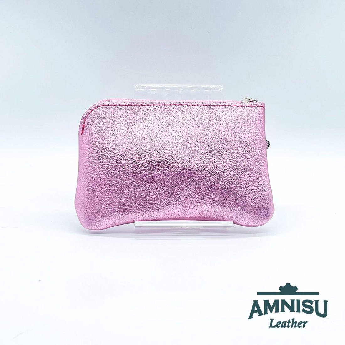 Metál rózsaszín egy cipzáras kulcstartó A4001 - táska & tok - kulcstartó & táskadísz - kulcstartó - Meska.hu