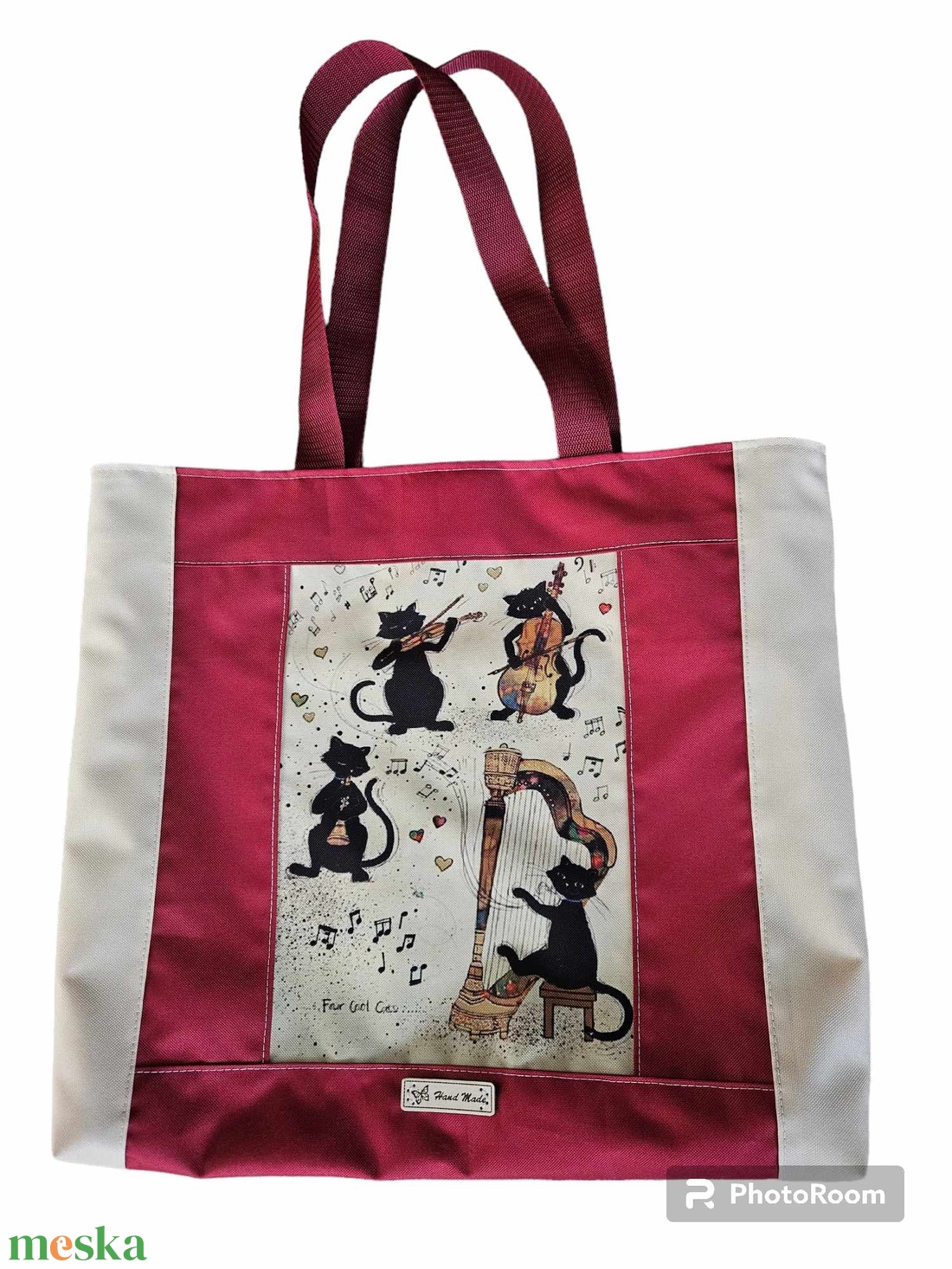 Vízálló cicás szatyor - táska & tok - bevásárlás & shopper táska - shopper, textiltáska, szatyor - Meska.hu Vízálló cicás szatyor - táska & tok - bevásárlás & shopper táska - shopper, textiltáska, szatyor - Meska.hu