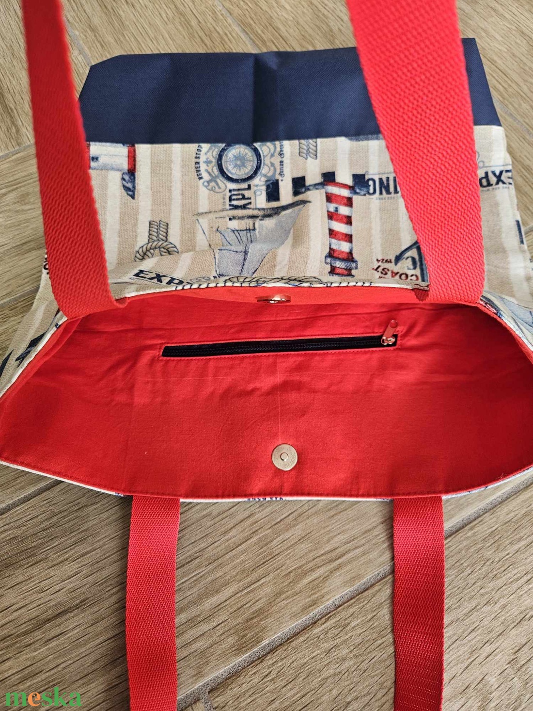 Hajó mintás bélelt bevásárló/strand szatyor - táska & tok - bevásárlás & shopper táska - shopper, textiltáska, szatyor - Meska.hu Hajó mintás bélelt bevásárló/strand szatyor - táska & tok - bevásárlás & shopper táska - shopper, textiltáska, szatyor - Meska.hu