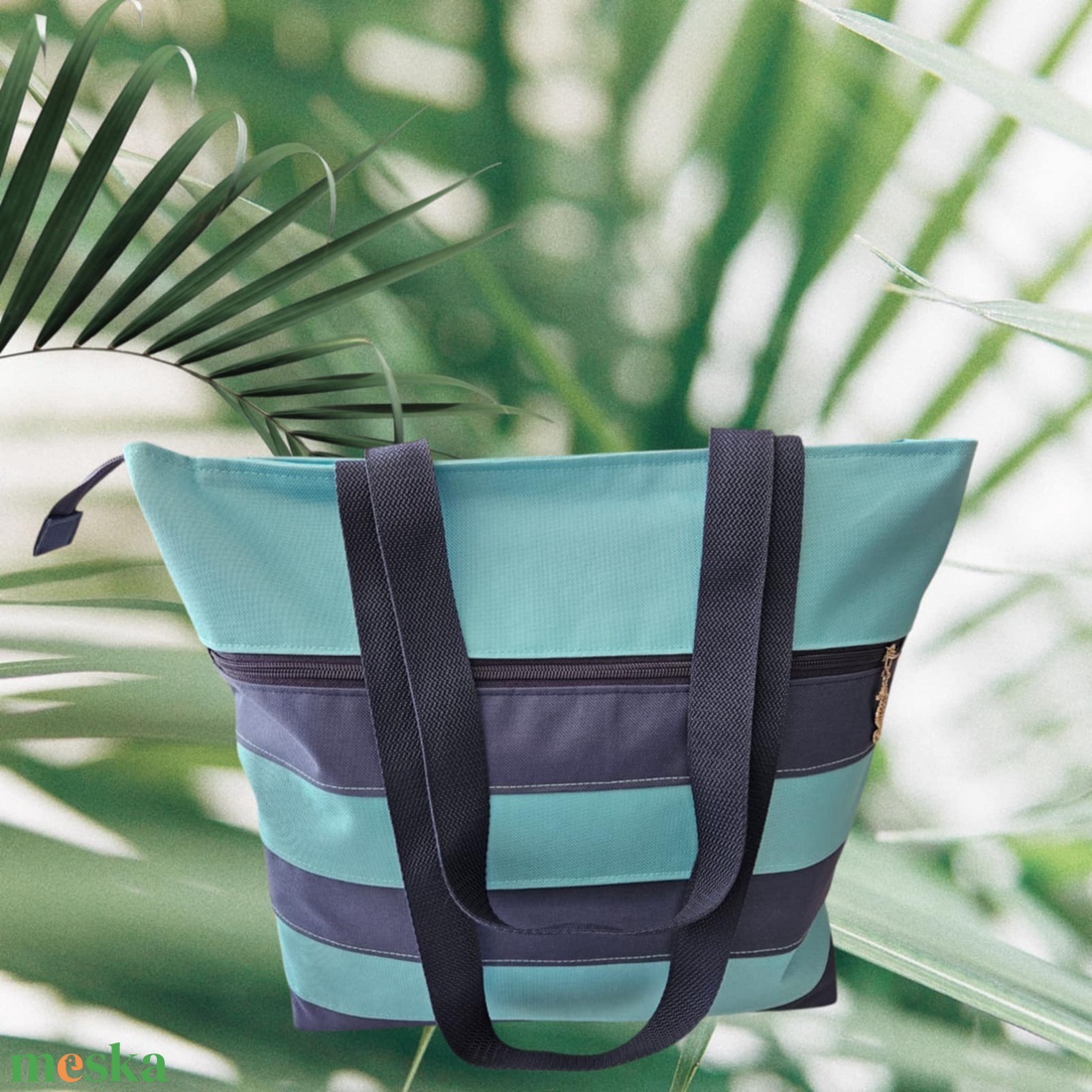 Összehajtható vízálló strandtáska/fitnesz táska/shopper rögzíthető pénztárcával - táska & tok - kézitáska & válltáska - nagy pakolós táska - Meska.hu Összehajtható vízálló strandtáska/fitnesz táska/shopper rögzíthető pénztárcával - táska & tok - kézitáska & válltáska - nagy pakolós táska - Meska.hu