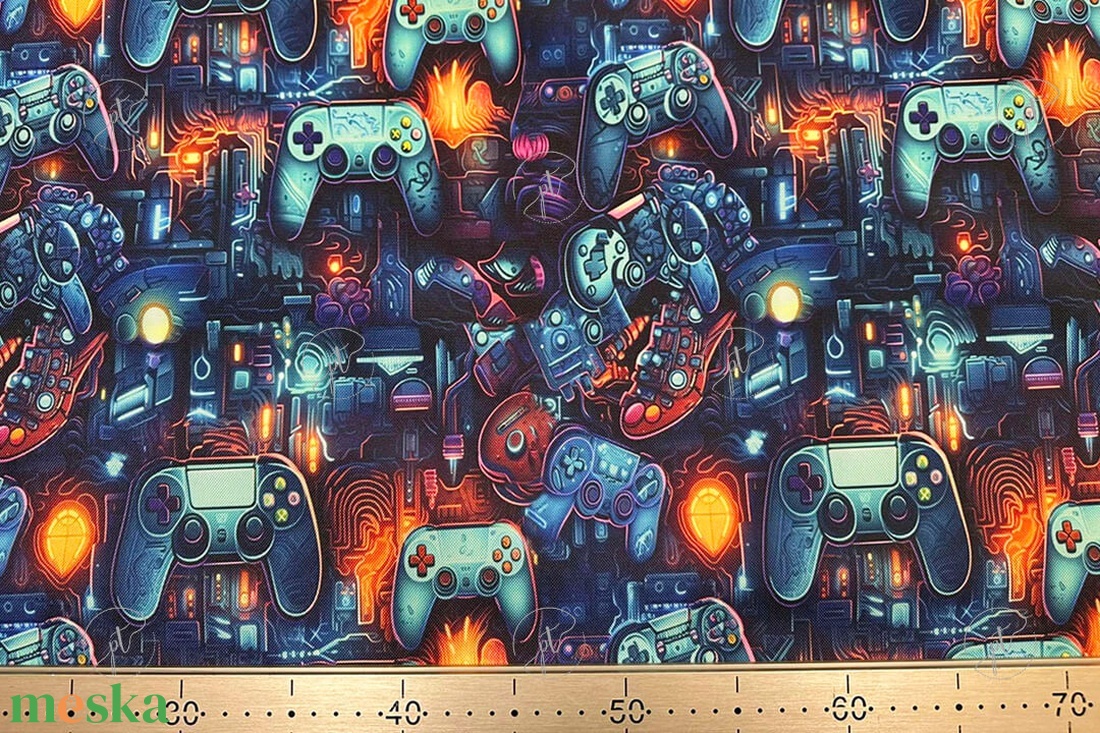 Gamer mintás  vízálló tornazsák - táska & tok - hátizsák - tornazsák, gymbag - Meska.hu