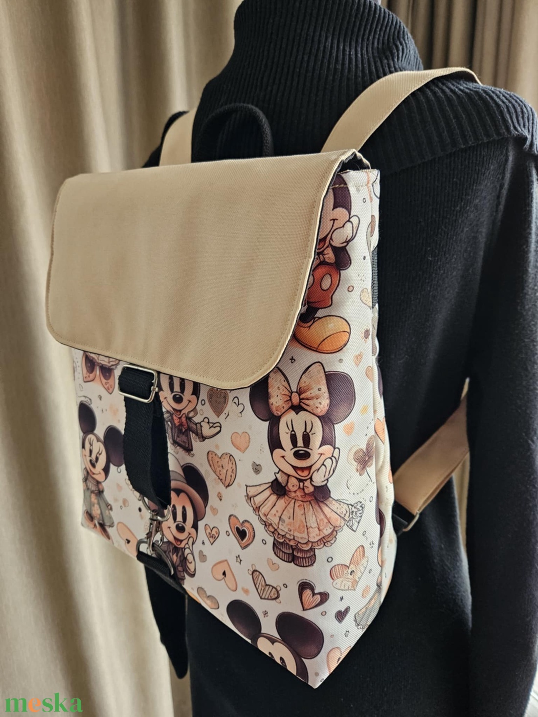 Vízálló Mickey egér hátizsák - táska & tok - hátizsák - hátizsák - Meska.hu