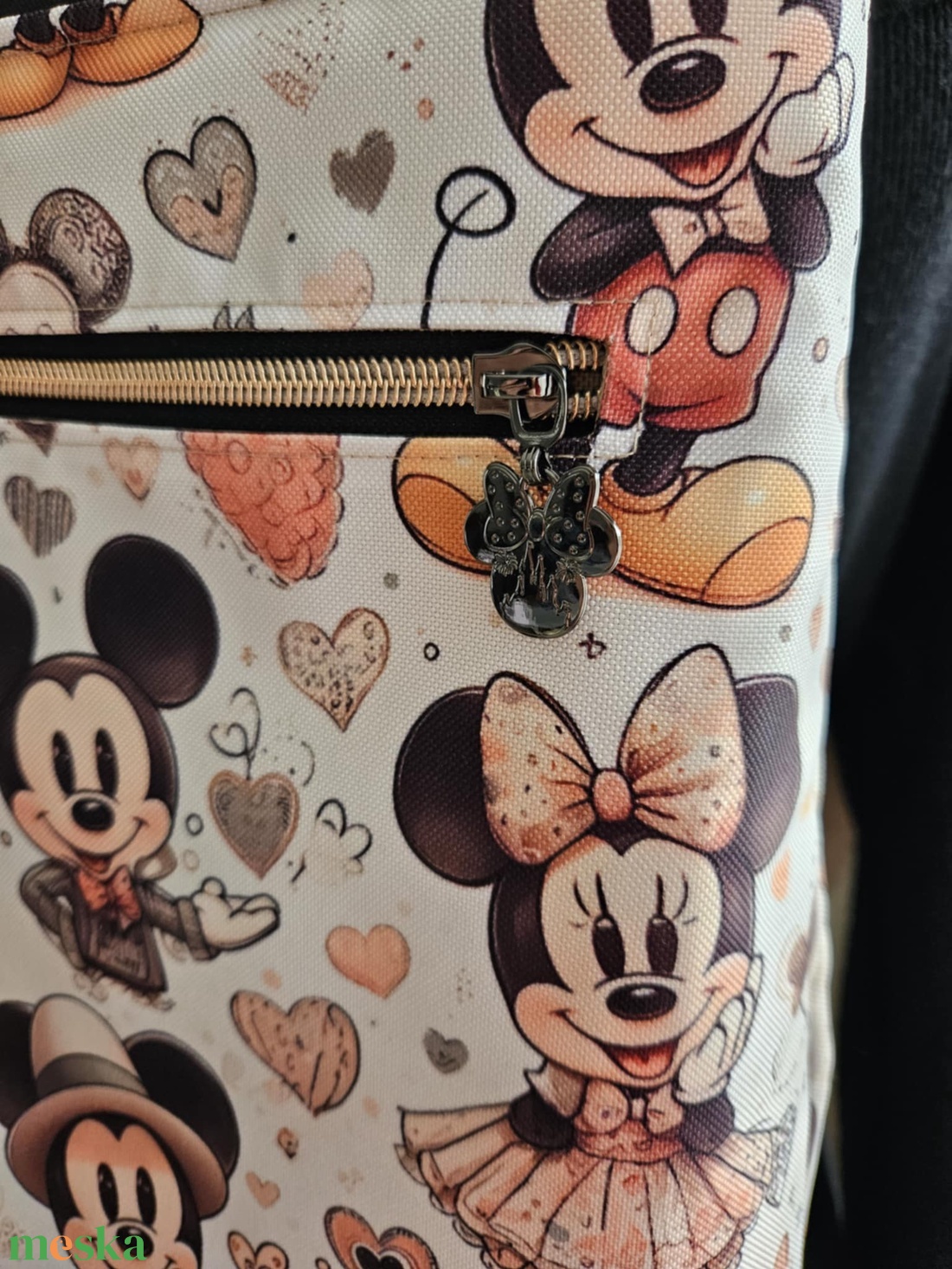Vízálló Mickey egér hátizsák - táska & tok - hátizsák - hátizsák - Meska.hu