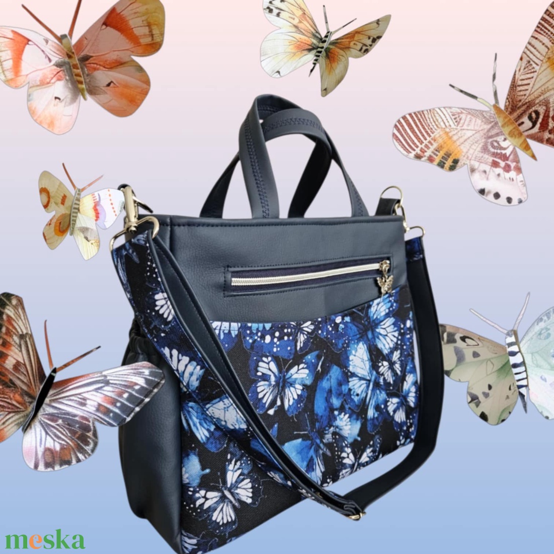 Csini női válltáska lepkés mintával - táska & tok - kézitáska & válltáska - kézitáska - Meska.hu Csini női válltáska lepkés mintával - táska & tok - kézitáska & válltáska - kézitáska - Meska.hu