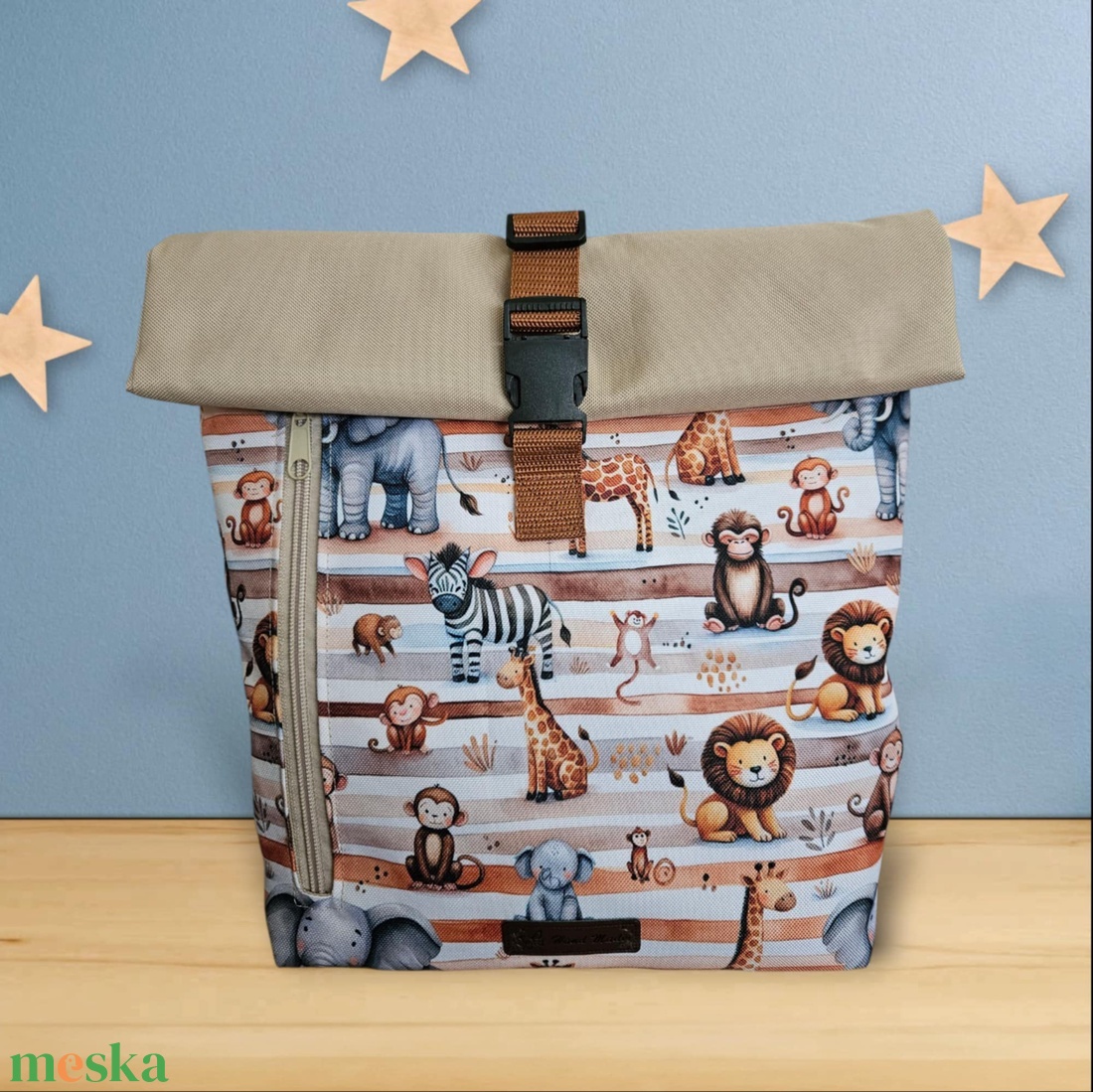 Szavanna állatai roll-top hátizsák - táska & tok - hátizsák - roll top hátizsák - Meska.hu Szavanna állatai roll-top hátizsák - táska & tok - hátizsák - roll top hátizsák - Meska.hu