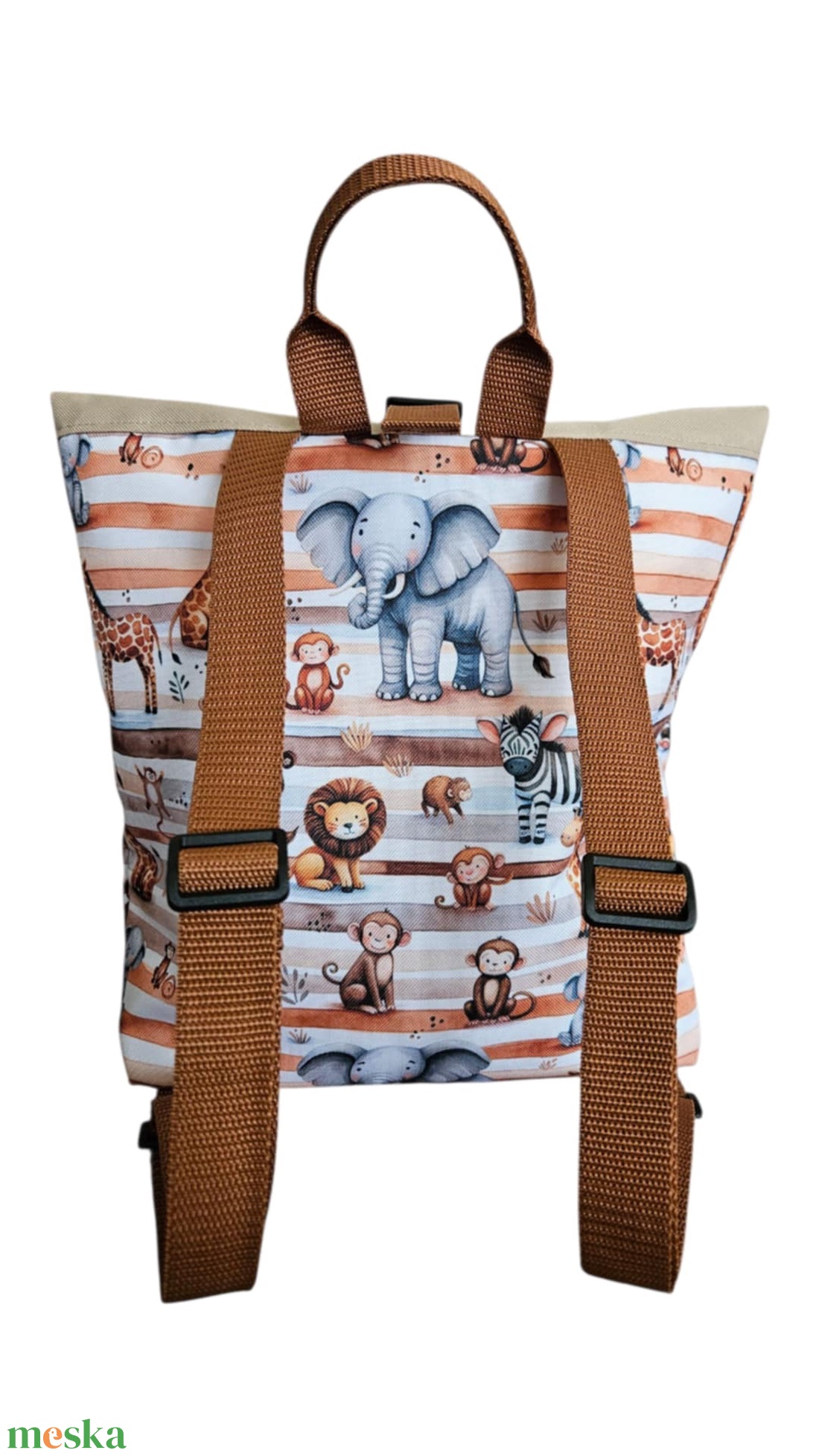 Szavanna állatai roll-top hátizsák - táska & tok - hátizsák - roll top hátizsák - Meska.hu Szavanna állatai roll-top hátizsák - táska & tok - hátizsák - roll top hátizsák - Meska.hu