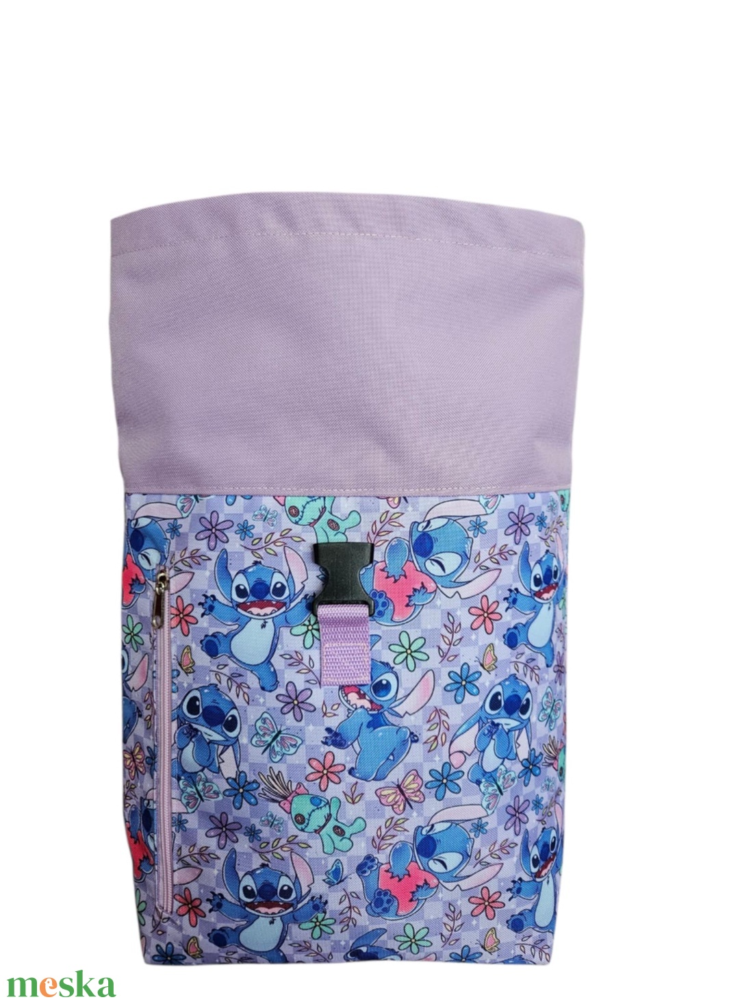Lilo és Stitch roll-top hátizsák - táska & tok - hátizsák - roll top hátizsák - Meska.hu