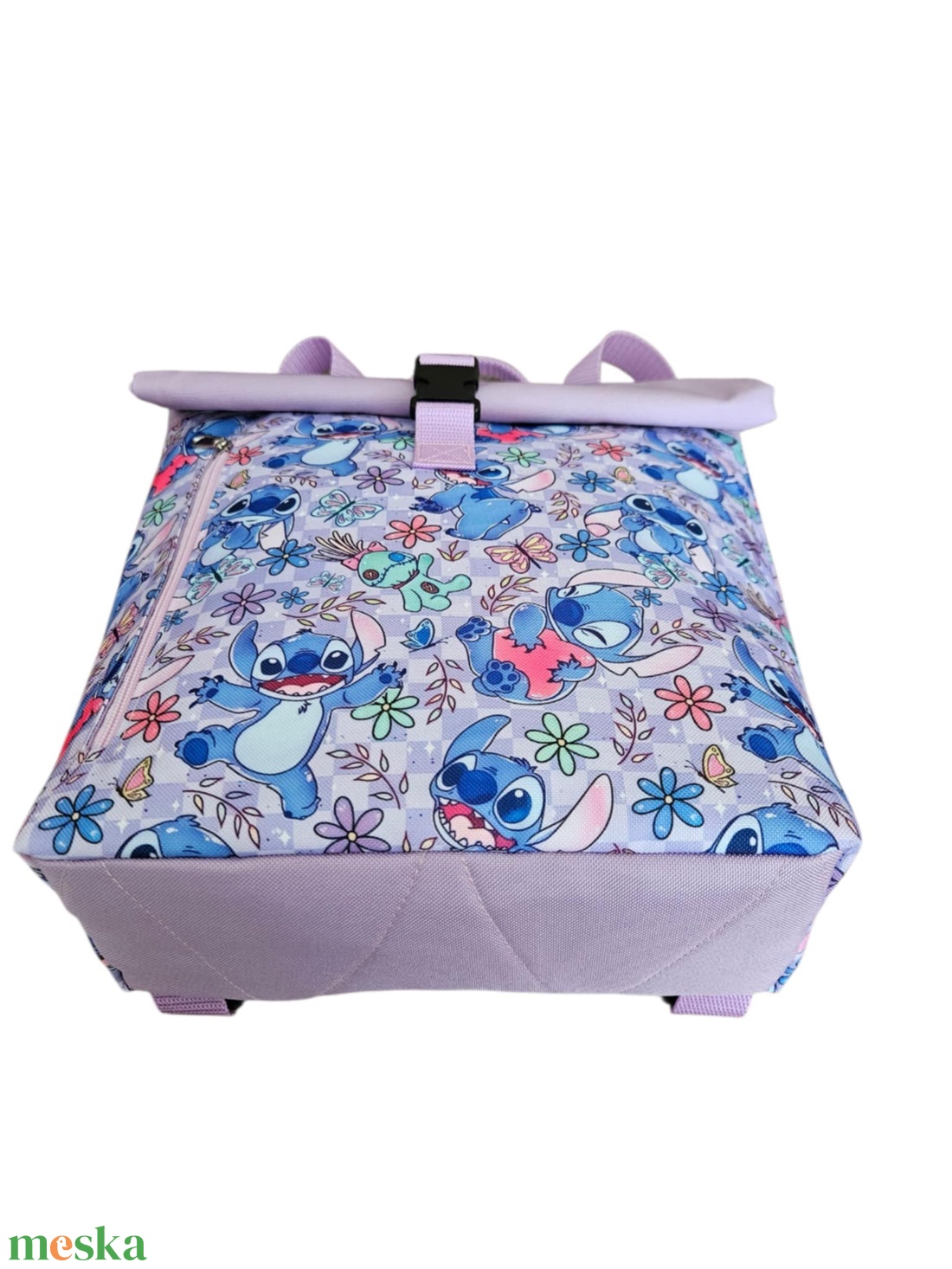Lilo és Stitch roll-top hátizsák - táska & tok - hátizsák - roll top hátizsák - Meska.hu
