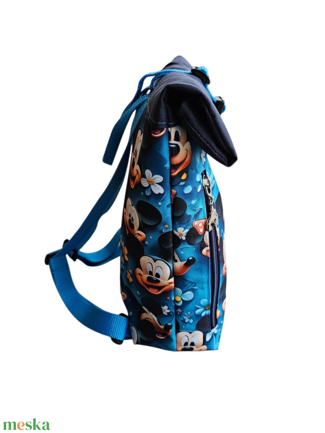 Mickey egeres roll-top hátizsák - táska & tok - hátizsák - roll top hátizsák - Meska.hu