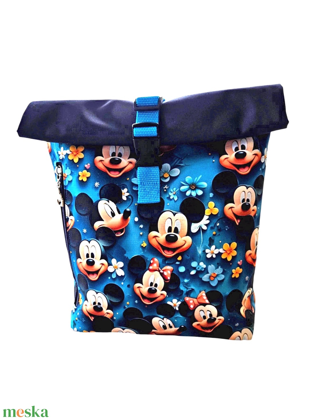 Mickey egeres roll-top hátizsák - táska & tok - hátizsák - roll top hátizsák - Meska.hu