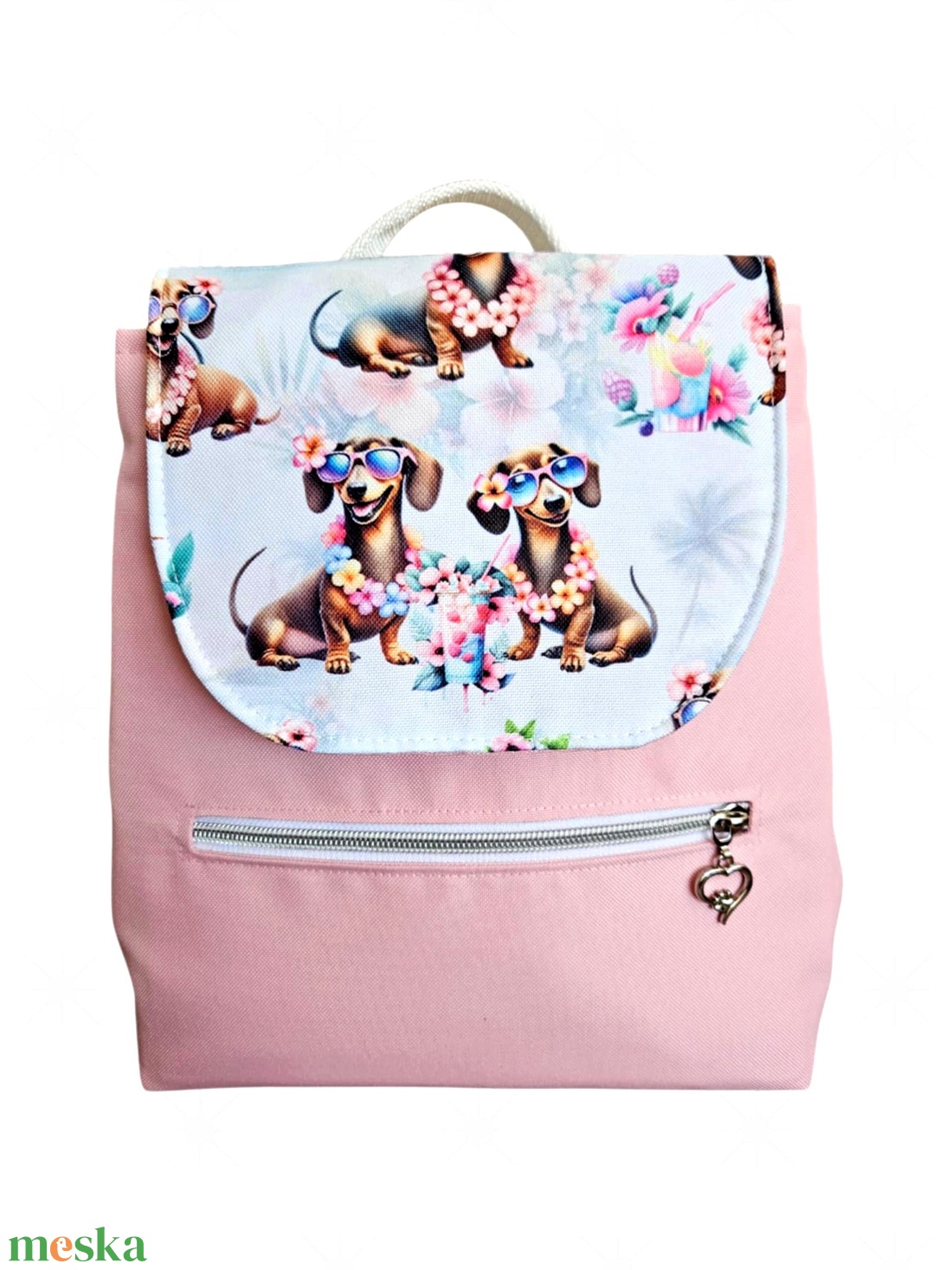 Tacskó mintás vízálló ovis/sulis hátika - játék & sport - ovis felszerelés - ovis hátizsák - Meska.hu