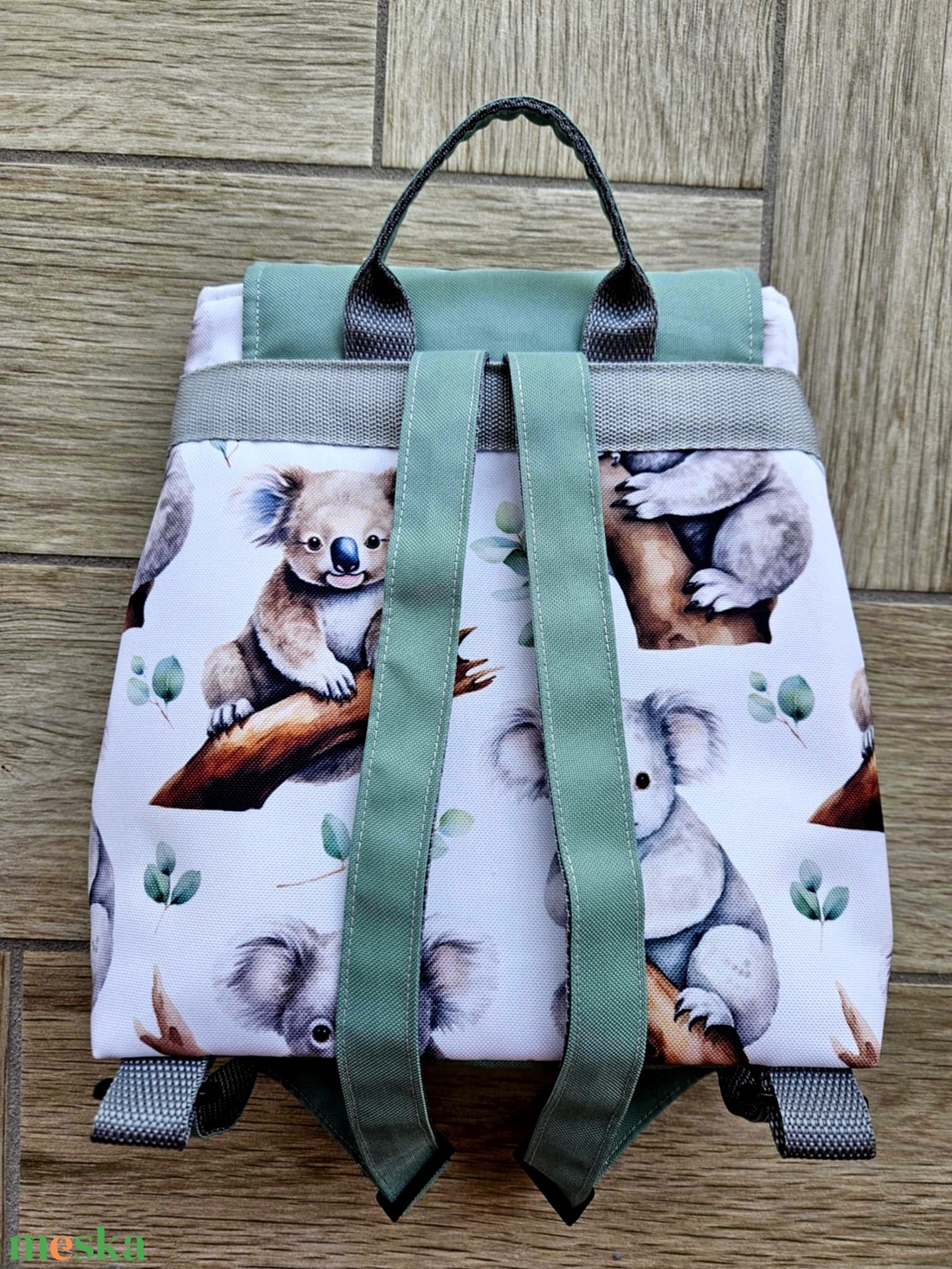 Koala mintás vízálló ovis/sulis hátizsák - játék & sport - ovis felszerelés - ovis hátizsák - Meska.hu
