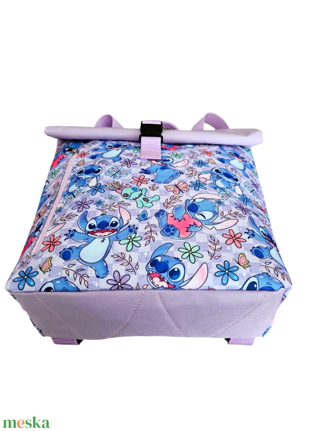 Lilo és Stitch roll-top hátizsák - táska & tok - hátizsák - roll top hátizsák - Meska.hu