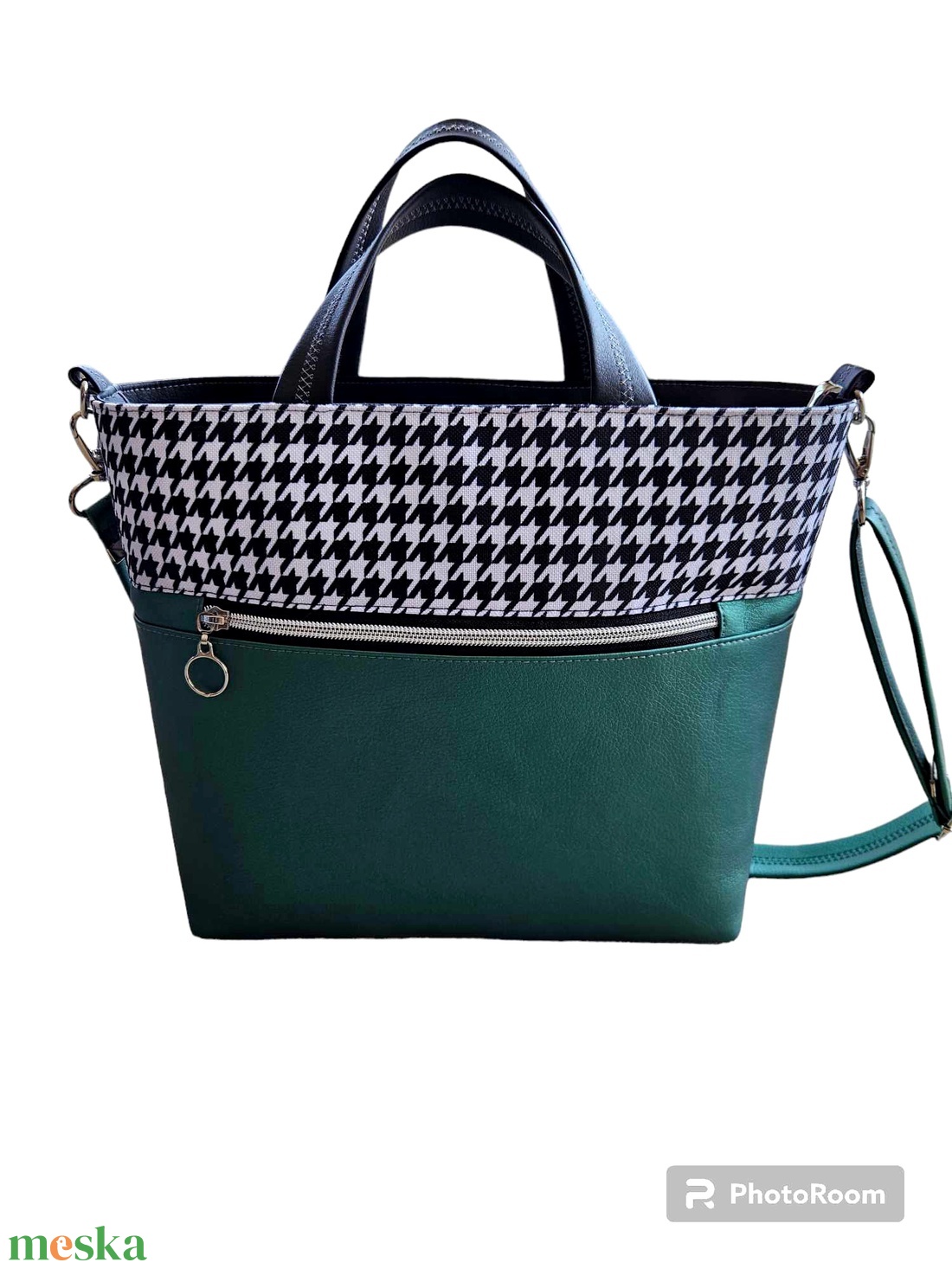 Csini női válltáska ajándék kulcstartóval - táska & tok - variálható táska - Meska.hu